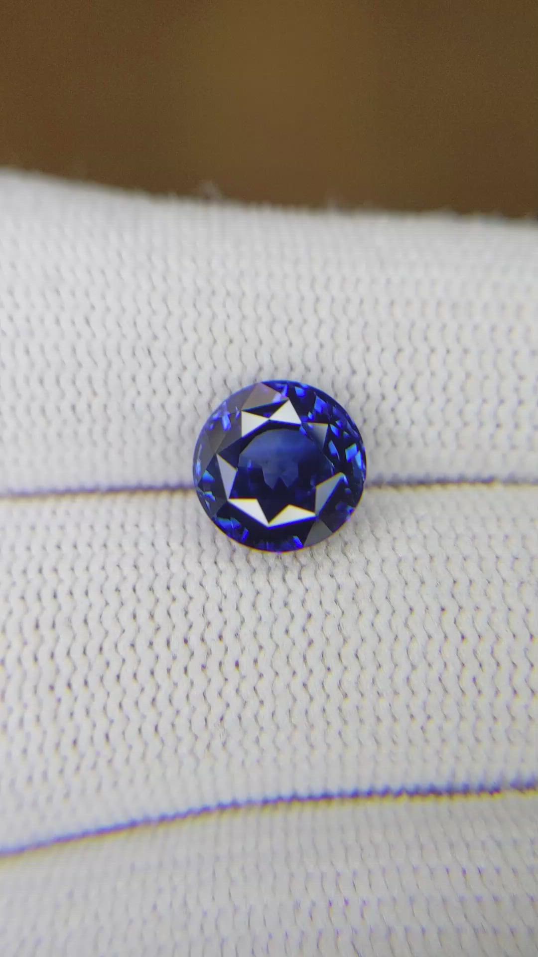 3.43 Ct. Blue Sapphire from Madagascar Size Video