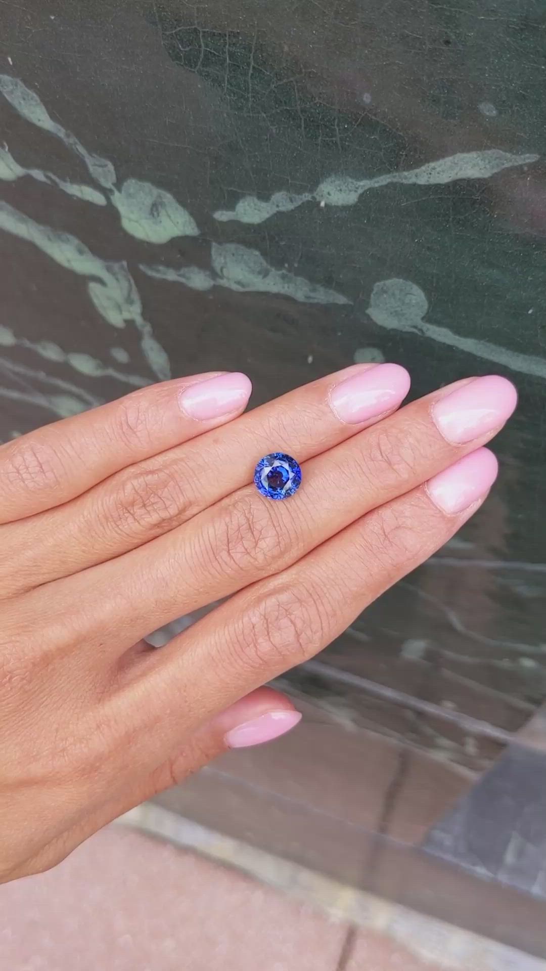 3.43 Ct. Blue Sapphire from Madagascar Size Video