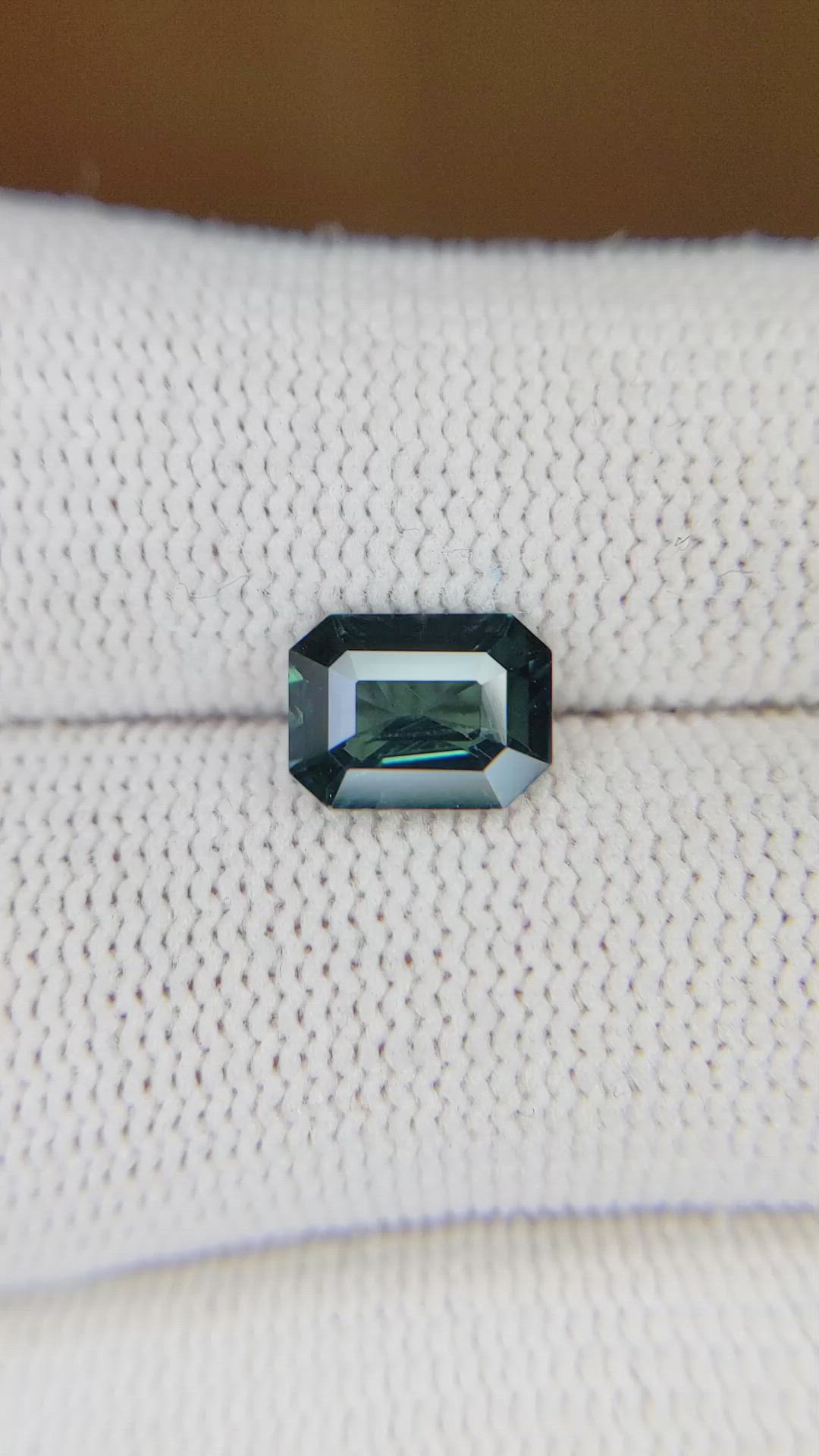 1.94 Ct. Greenish Blue Sapphire from Ceylon (Sri Lanka) Size Video