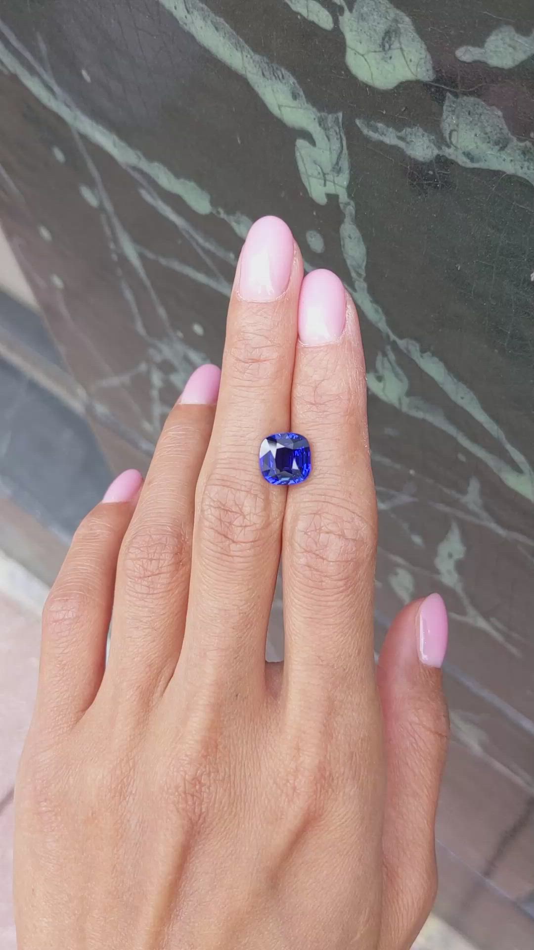 4.52 Ct. Blue Sapphire from Madagascar Size Video