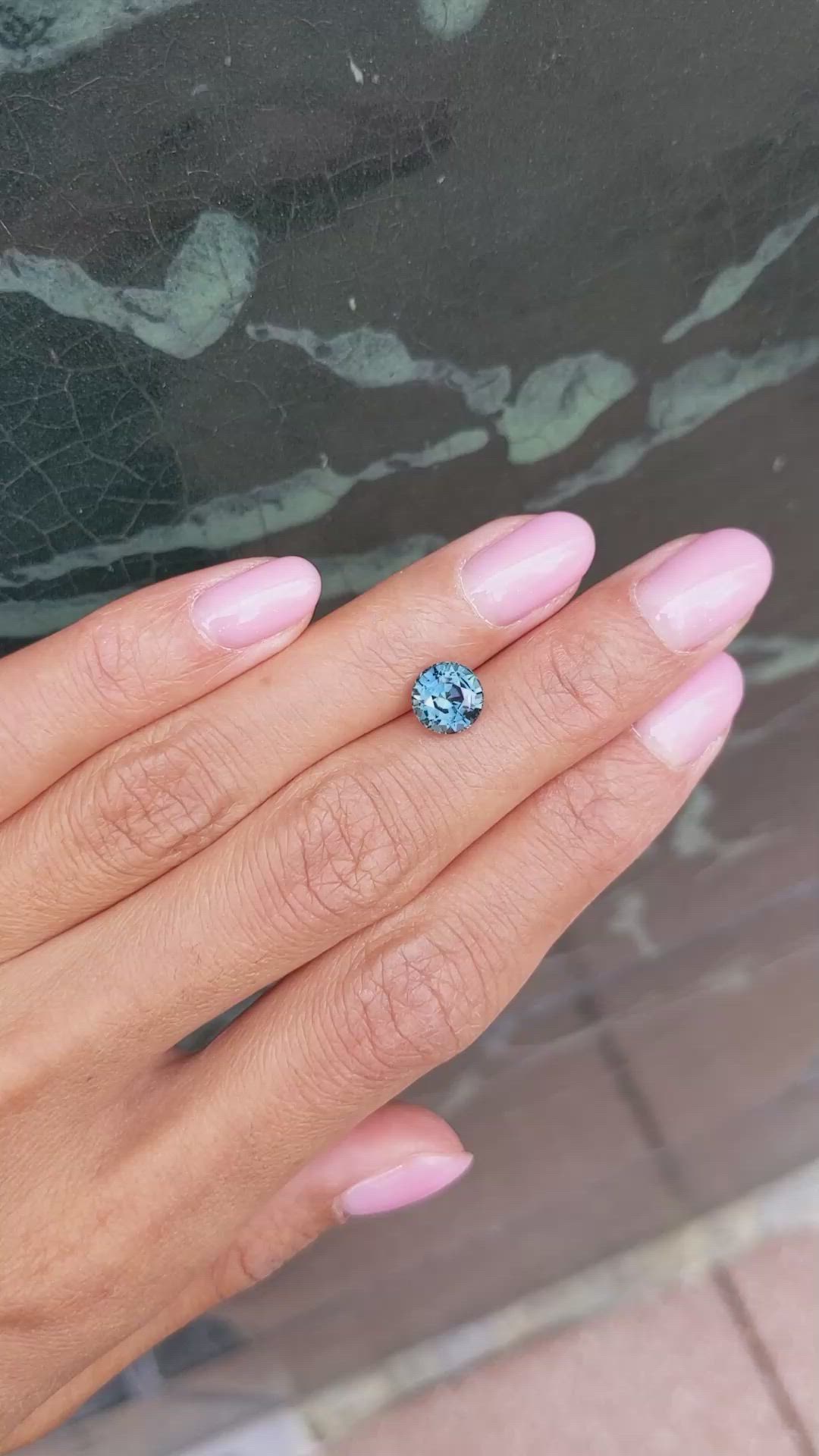2.16 Ct. Bluish Green Sapphire from Madagascar Size Video