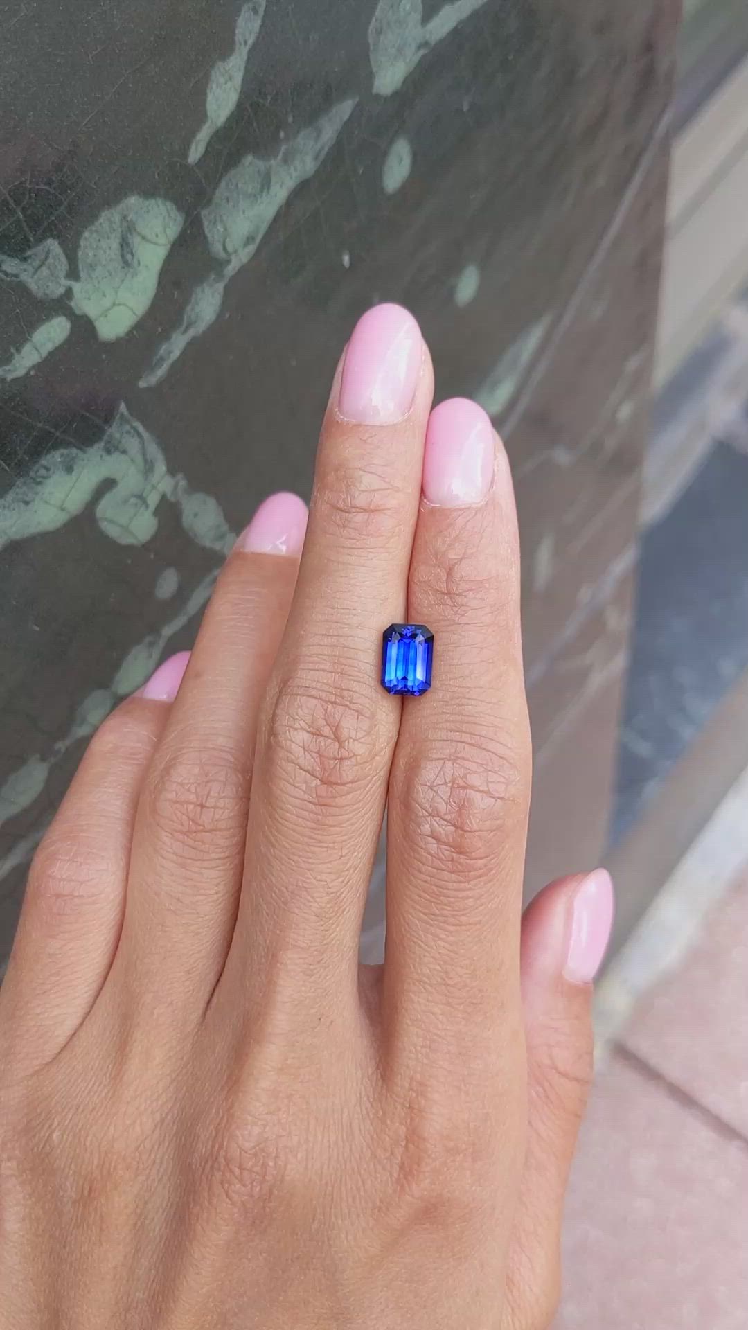 2.67 Ct. Blue Sapphire from Ceylon (Sri Lanka) Size Video