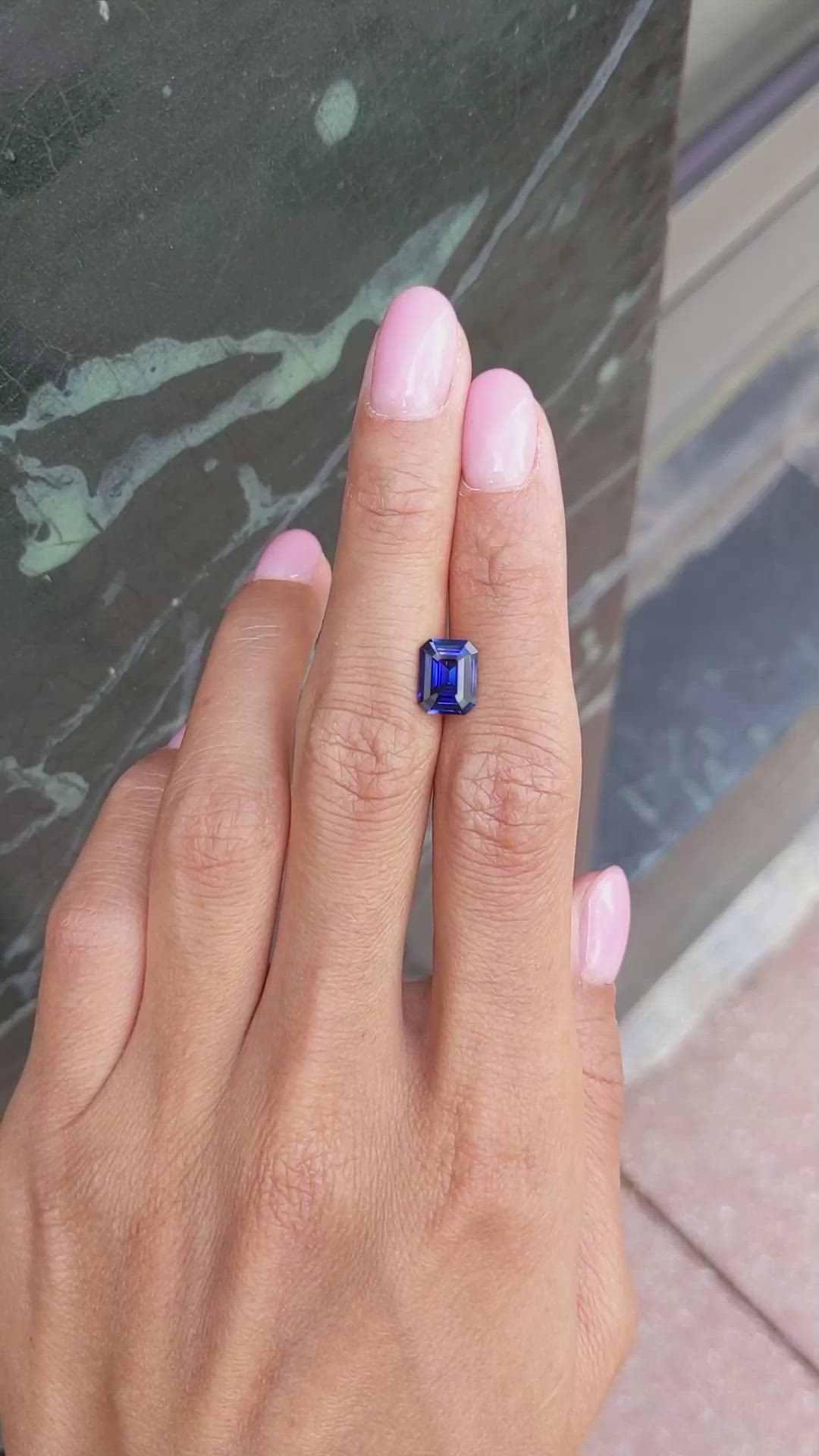2.30 Ct. Blue Sapphire from Madagascar Size Video