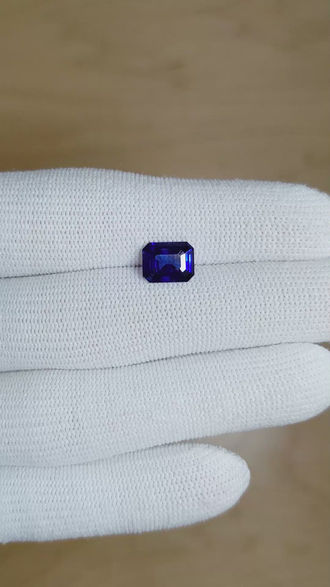 2.30 Ct. Blue Sapphire from Madagascar Size Video