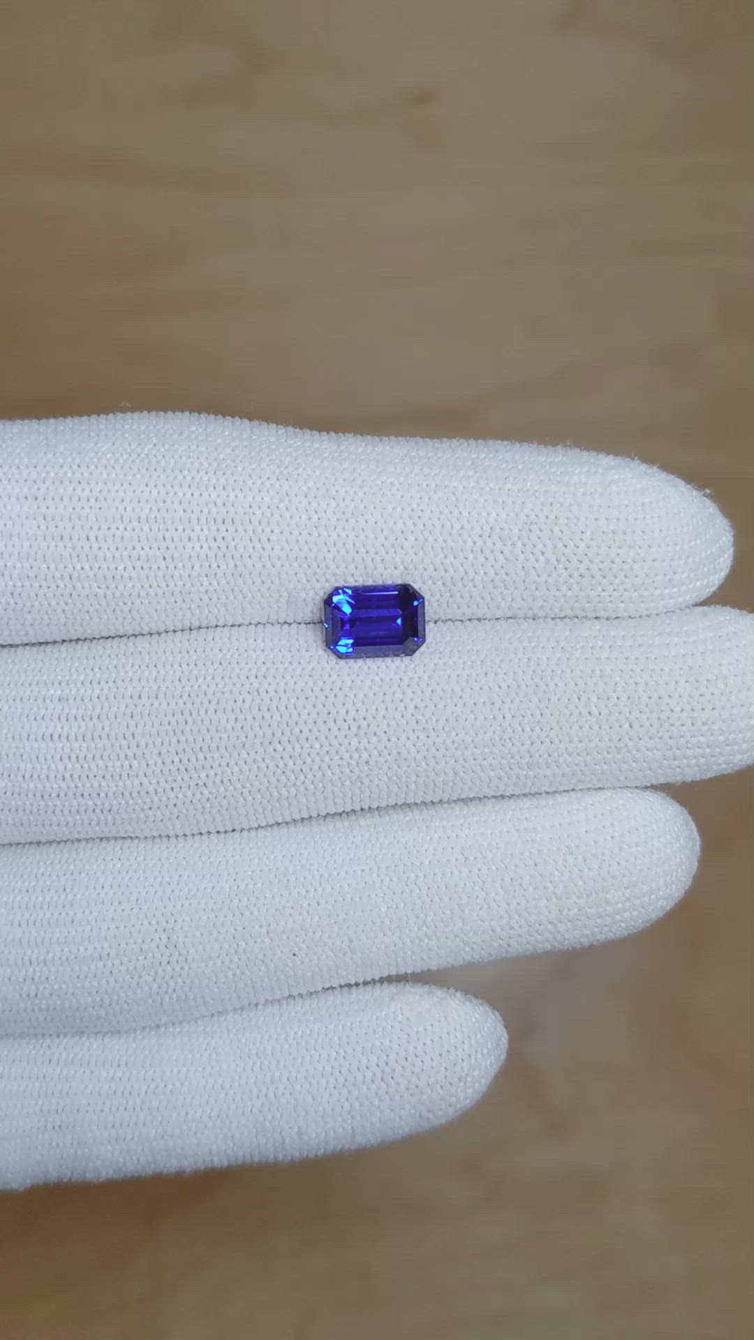 2.52 Ct. Blue Sapphire from Ceylon (Sri Lanka) Size Video