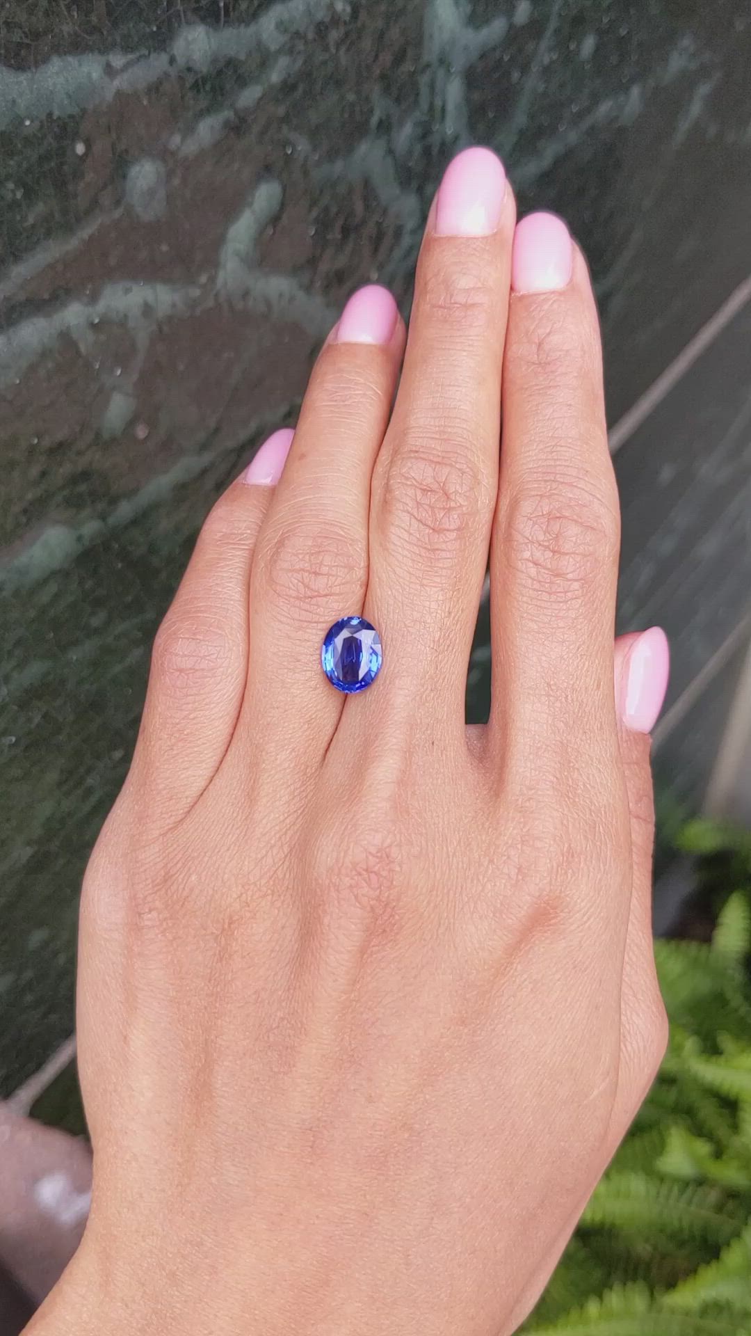 3.01 Ct. Blue Sapphire from Ceylon (Sri Lanka) Size Video