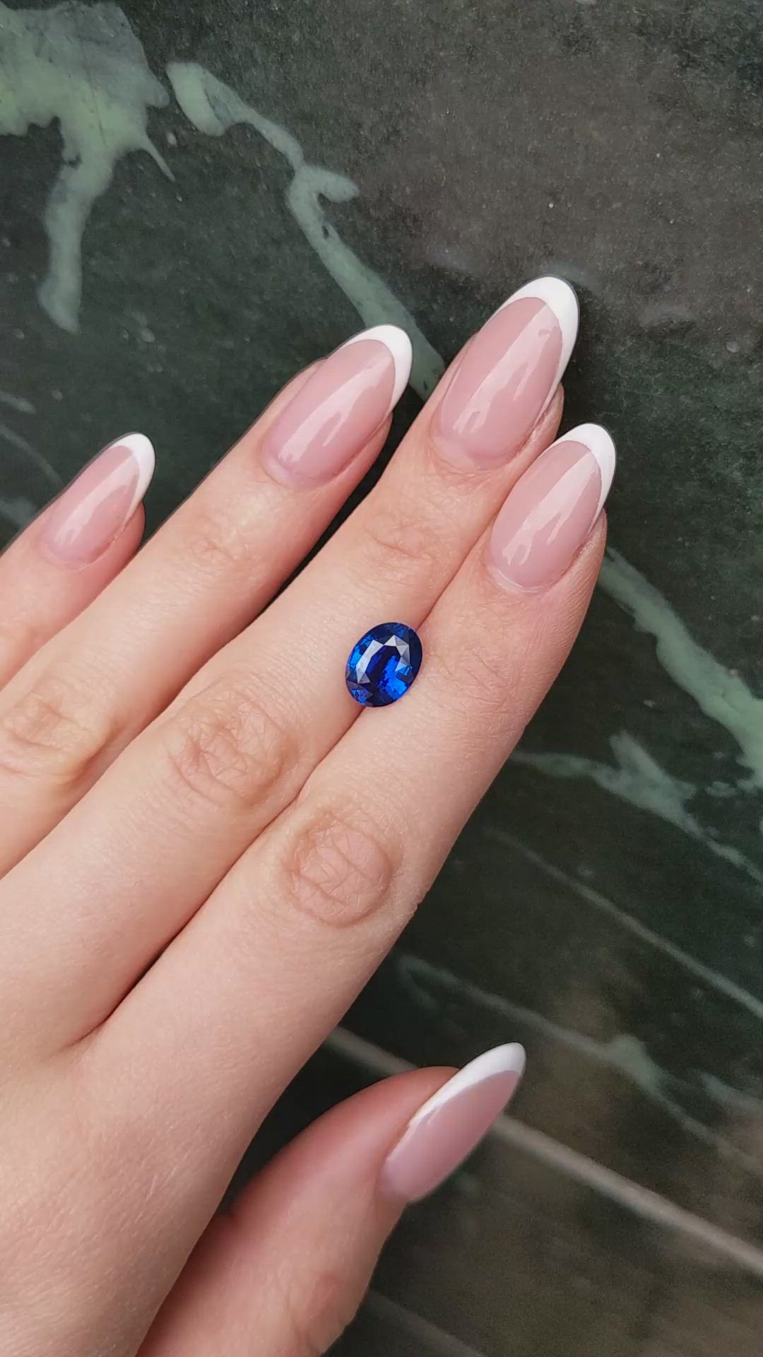 3.04 Ct. Blue Sapphire from Ceylon (Sri Lanka) Size Video