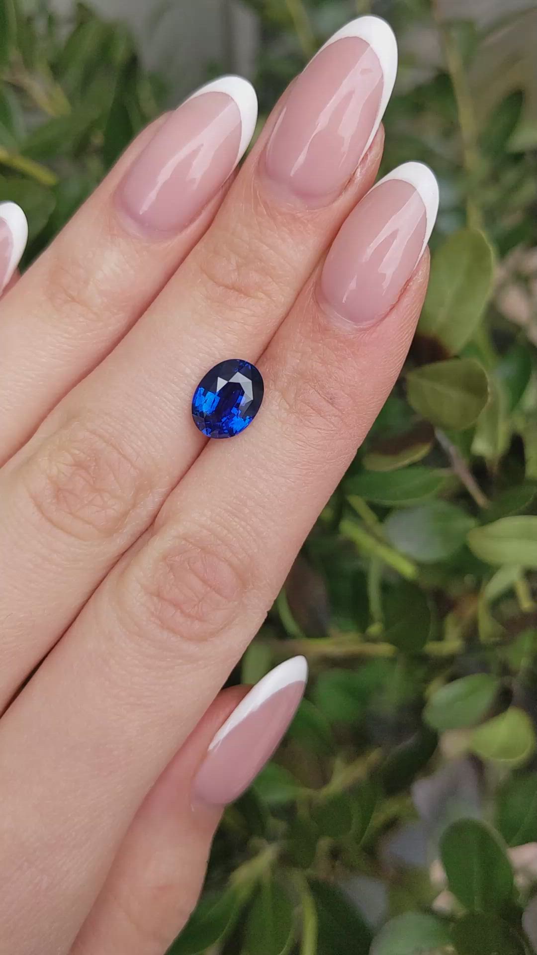 3.04 Ct. Blue Sapphire from Ceylon (Sri Lanka) Size Video
