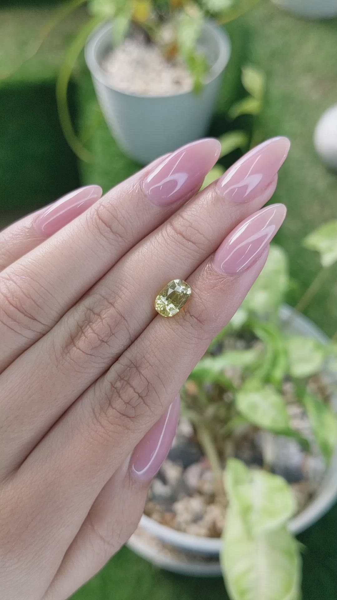 2.01 Ct. Yellow Sapphire from Ceylon (Sri Lanka) Size Video