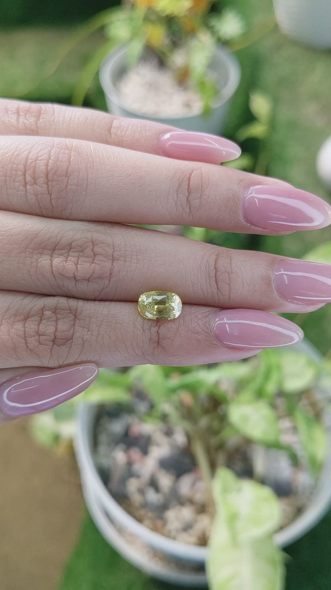 2.01 Ct. Yellow Sapphire from Ceylon (Sri Lanka) Size Video