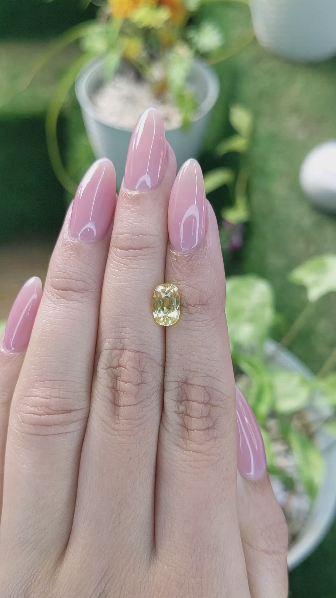 2.01 Ct. Yellow Sapphire from Ceylon (Sri Lanka) Size Video