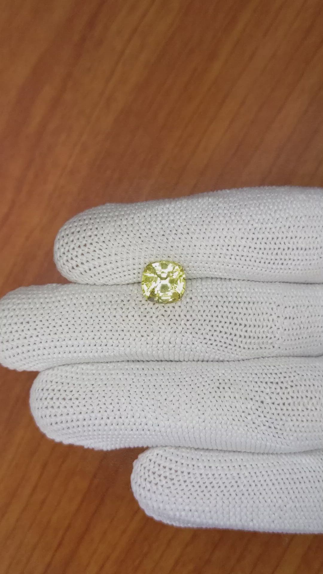 2.67 Ct. Yellow Sapphire from Ceylon (Sri Lanka) Size Video