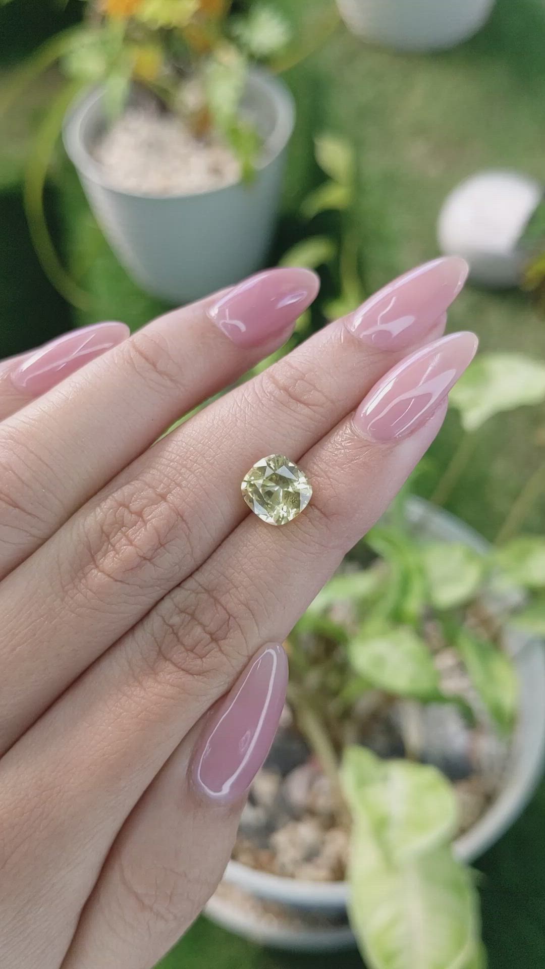 2.67 Ct. Yellow Sapphire from Ceylon (Sri Lanka) Size Video