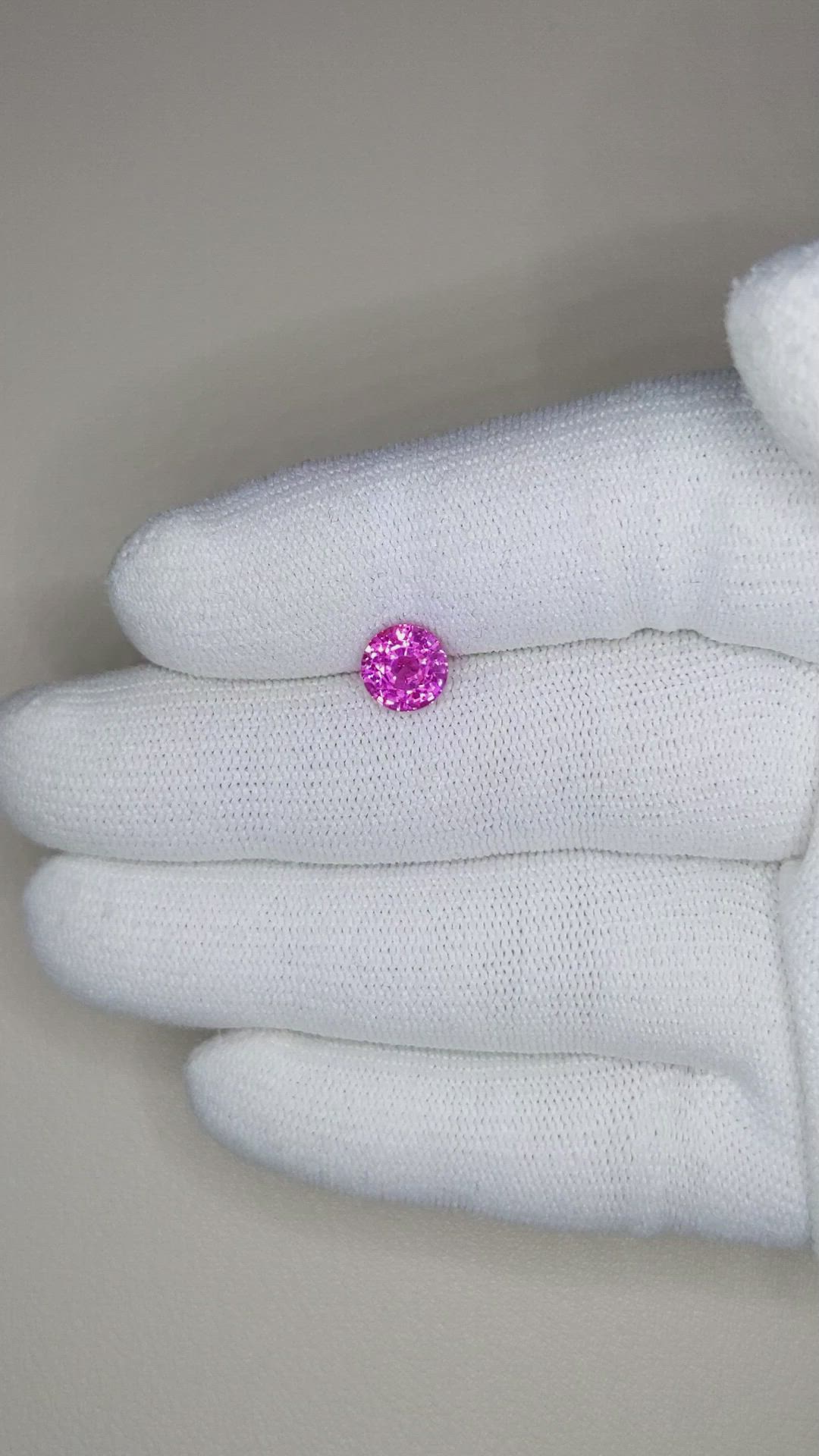 2.20 Ct. Pink Sapphire from Ceylon (Sri Lanka) Size Video