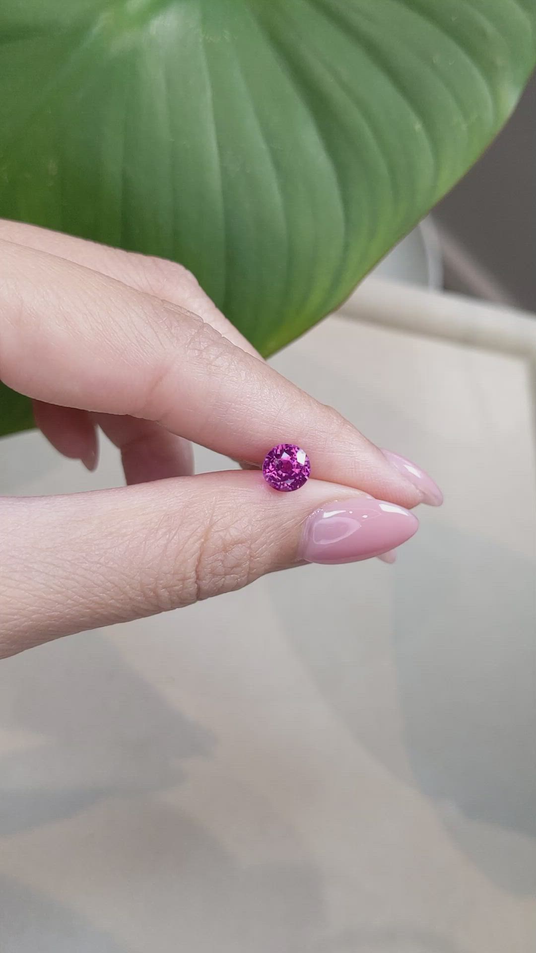 2.20 Ct. Pink Sapphire from Ceylon (Sri Lanka) Size Video