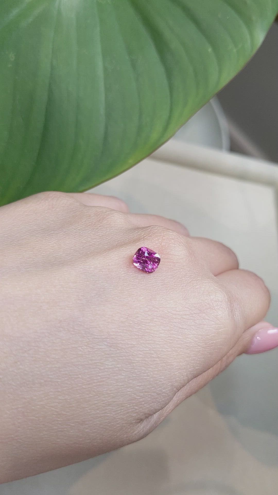 1.62 Ct. Pink Sapphire from Ceylon (Sri Lanka) Size Video