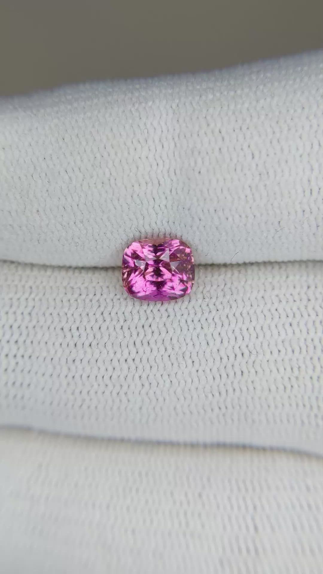 1.62 Ct. Pink Sapphire from Ceylon (Sri Lanka) Size Video