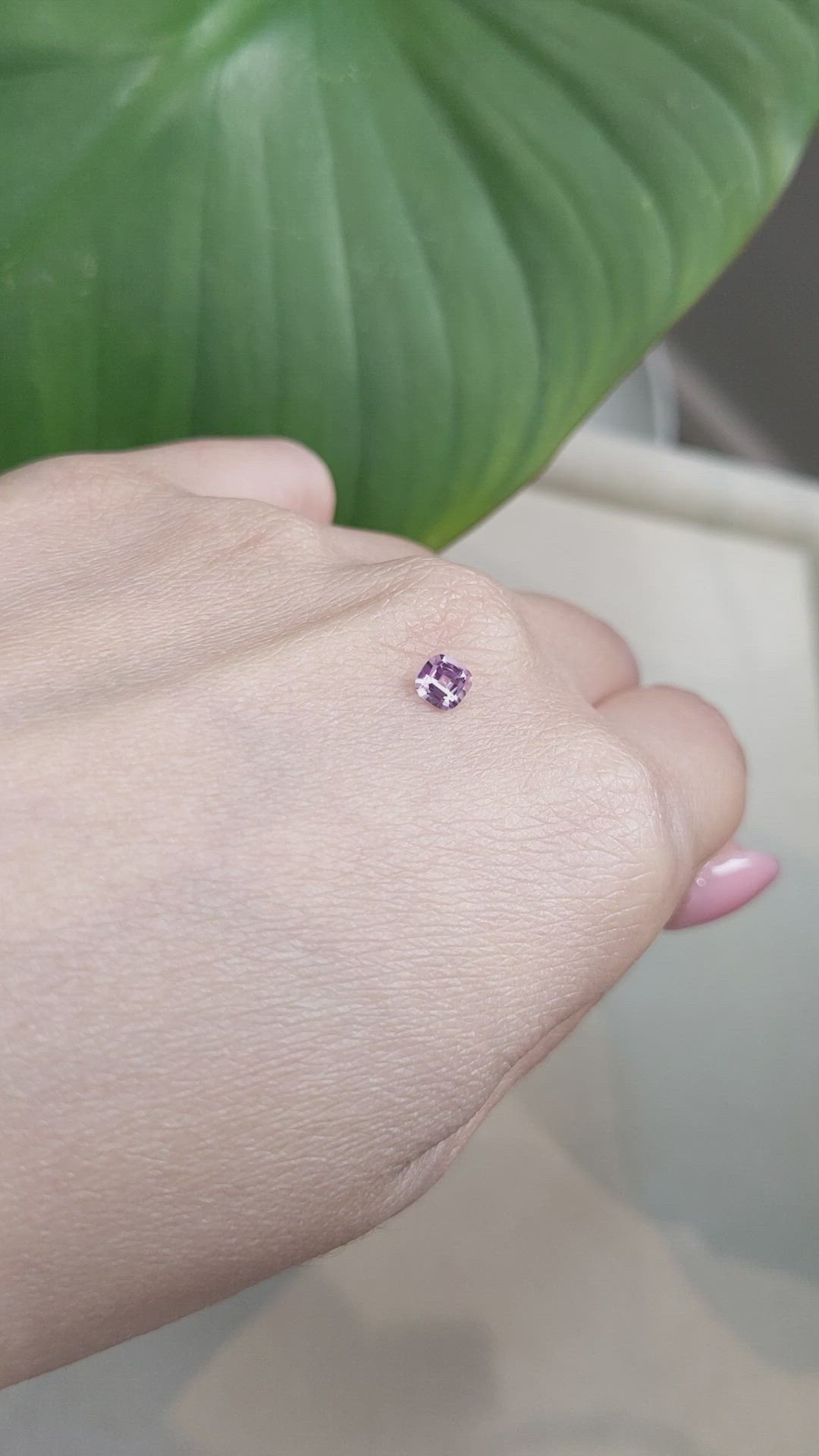 0.39 Ct. Pink Sapphire from Ceylon (Sri Lanka) Size Video