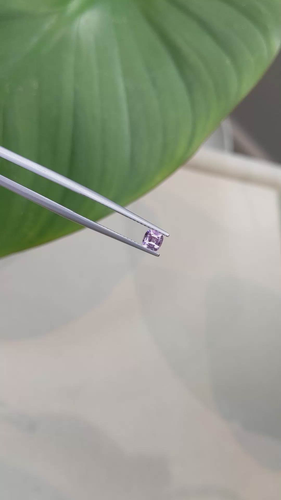 0.39 Ct. Pink Sapphire from Ceylon (Sri Lanka) Size Video