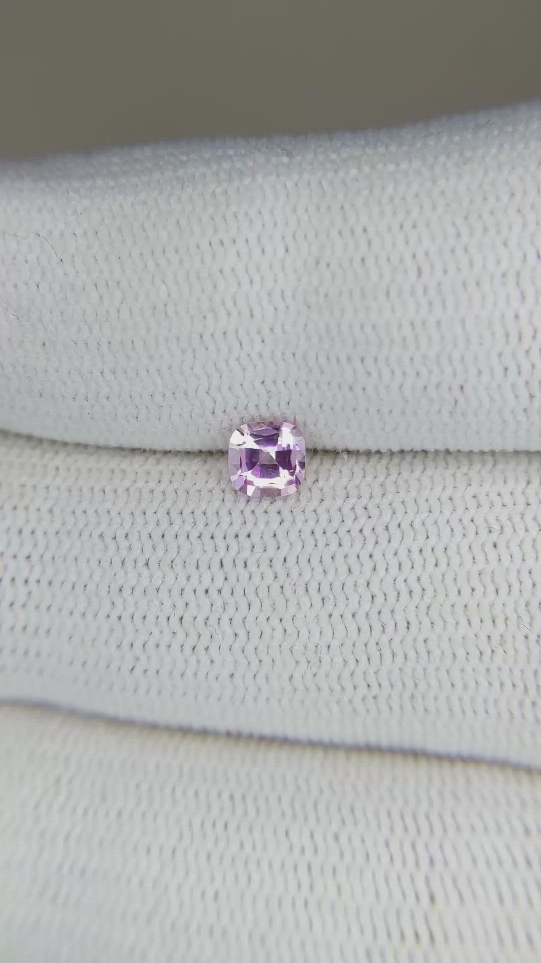 0.39 Ct. Pink Sapphire from Ceylon (Sri Lanka) Size Video