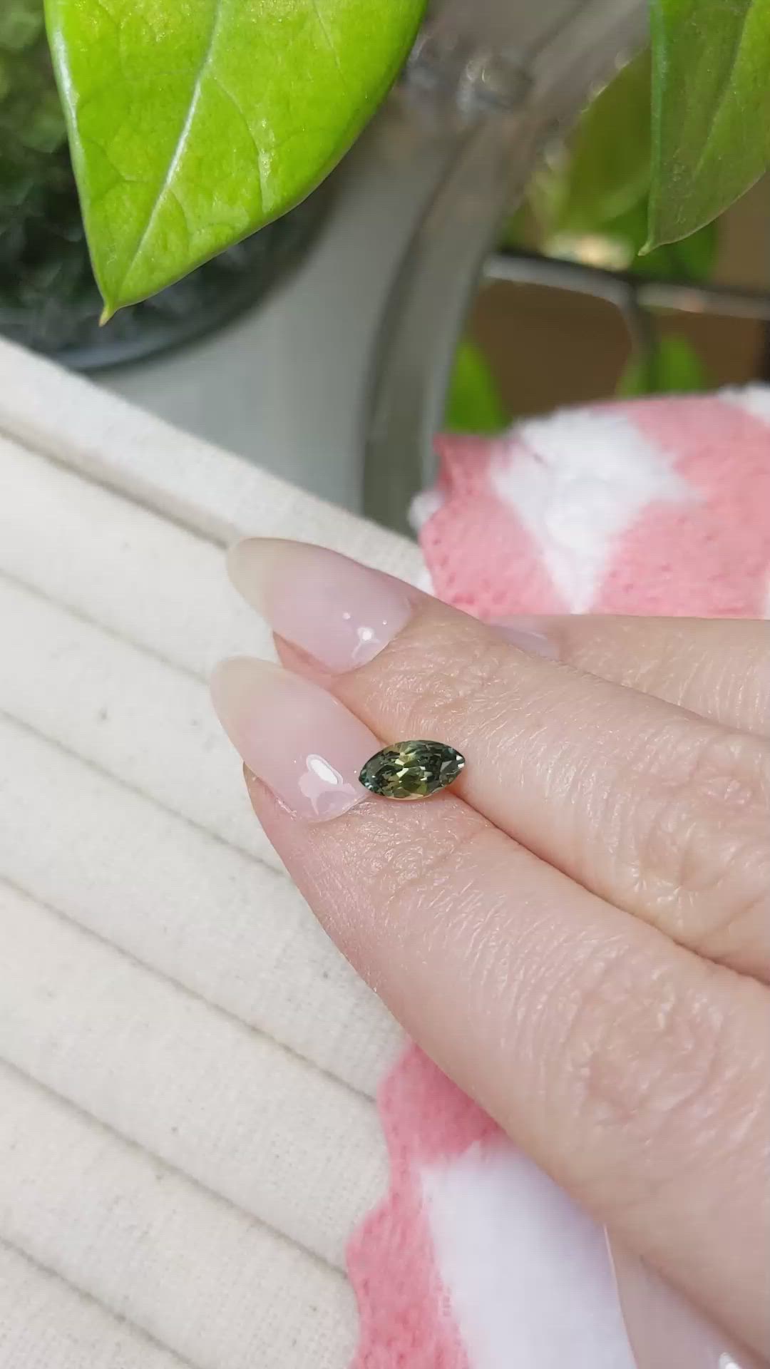 1.11 Ct. Bi Color Sapphire from Madagascar Size Video