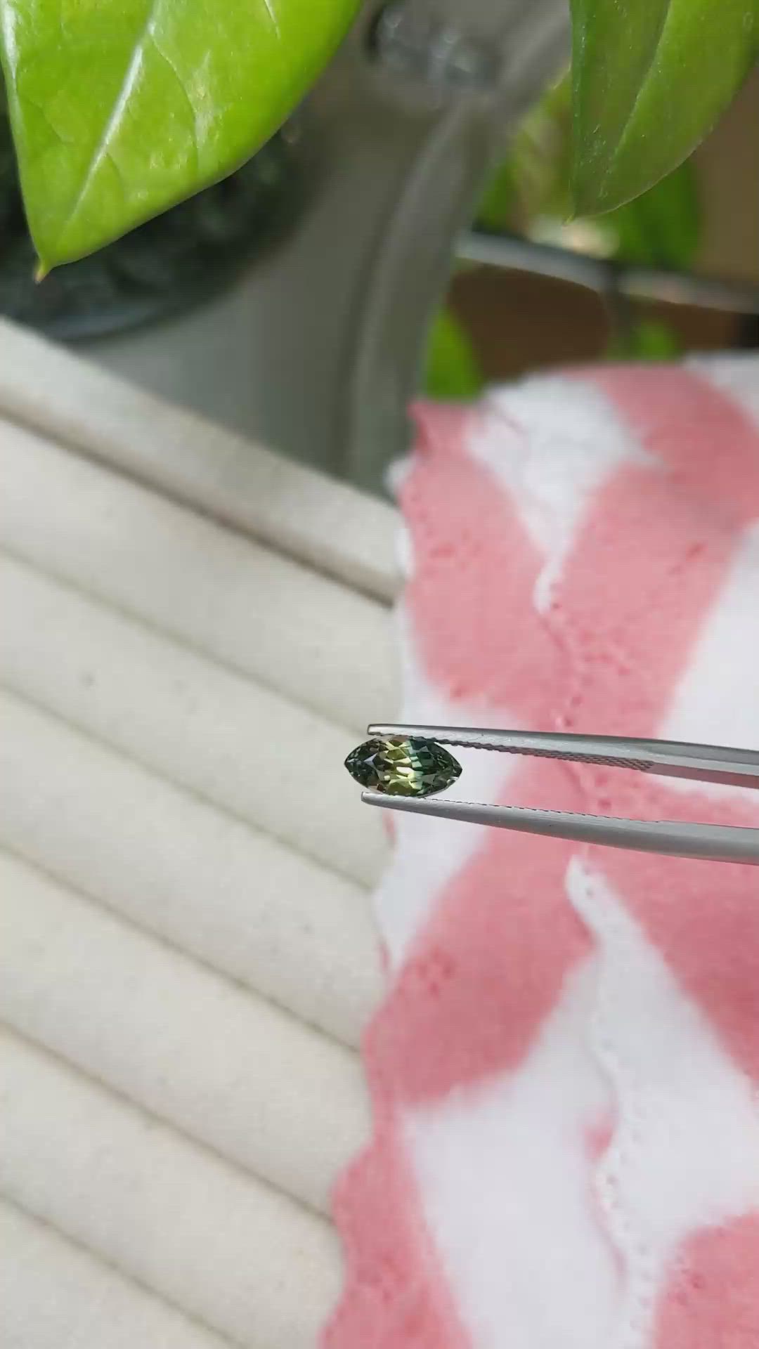 1.11 Ct. Bi Color Sapphire from Madagascar Size Video