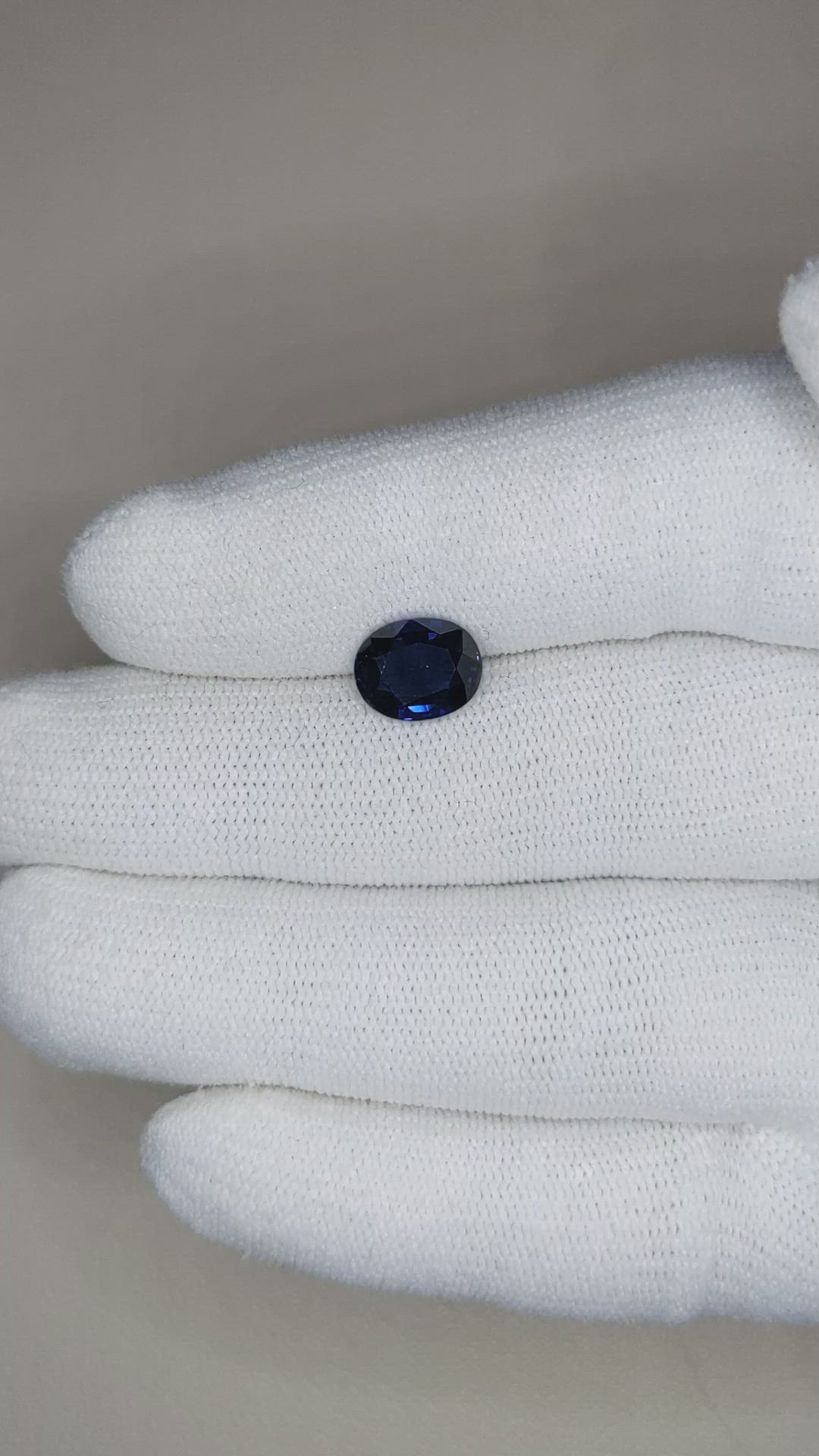2.77 Ct. Blue Sapphire from Madagascar Size Video