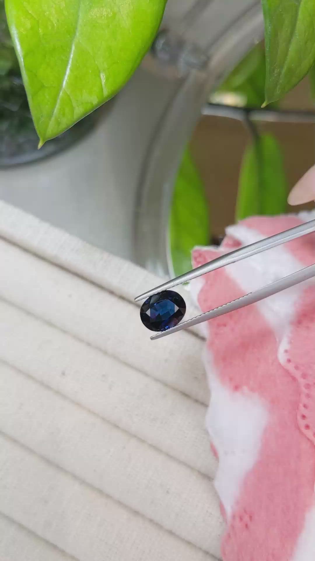 2.77 Ct. Blue Sapphire from Madagascar Size Video