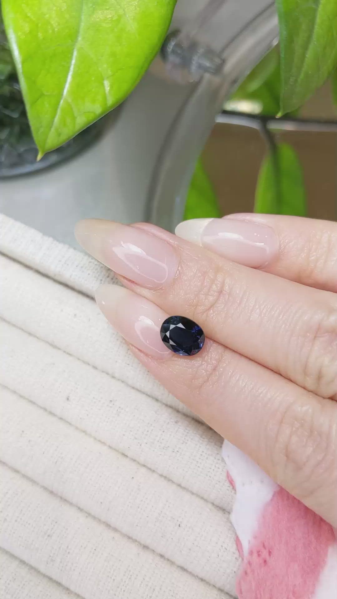 2.77 Ct. Blue Sapphire from Madagascar Size Video