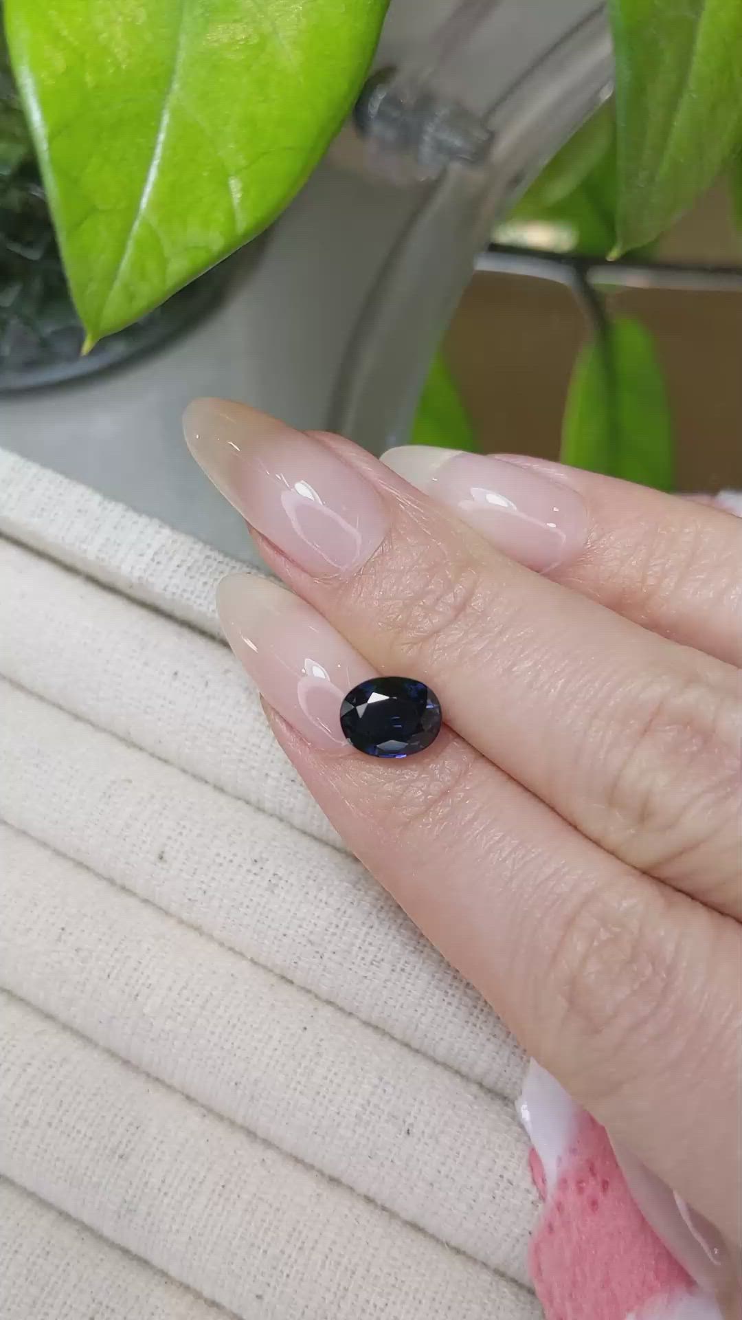 2.77 Ct. Blue Sapphire from Madagascar Size Video