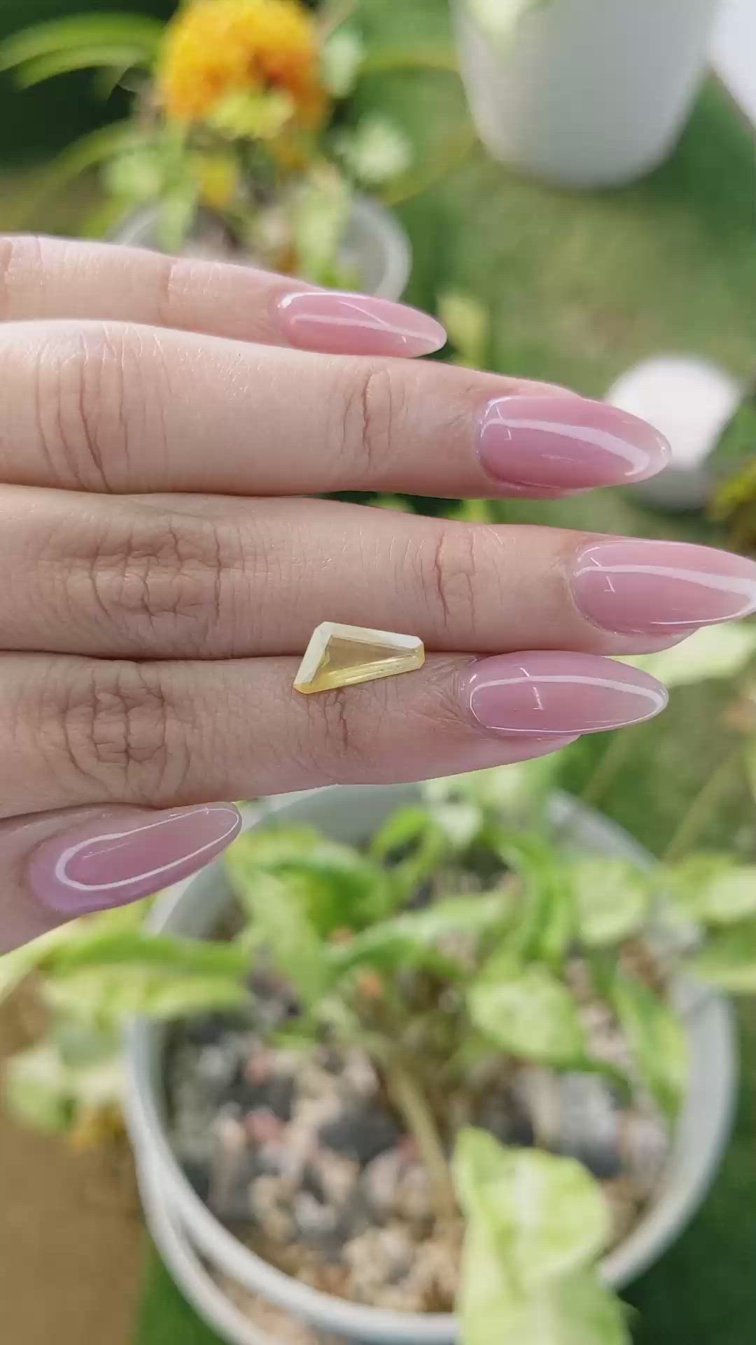 1.69 Ct. Yellow Sapphire from Ceylon (Sri Lanka) Size Video