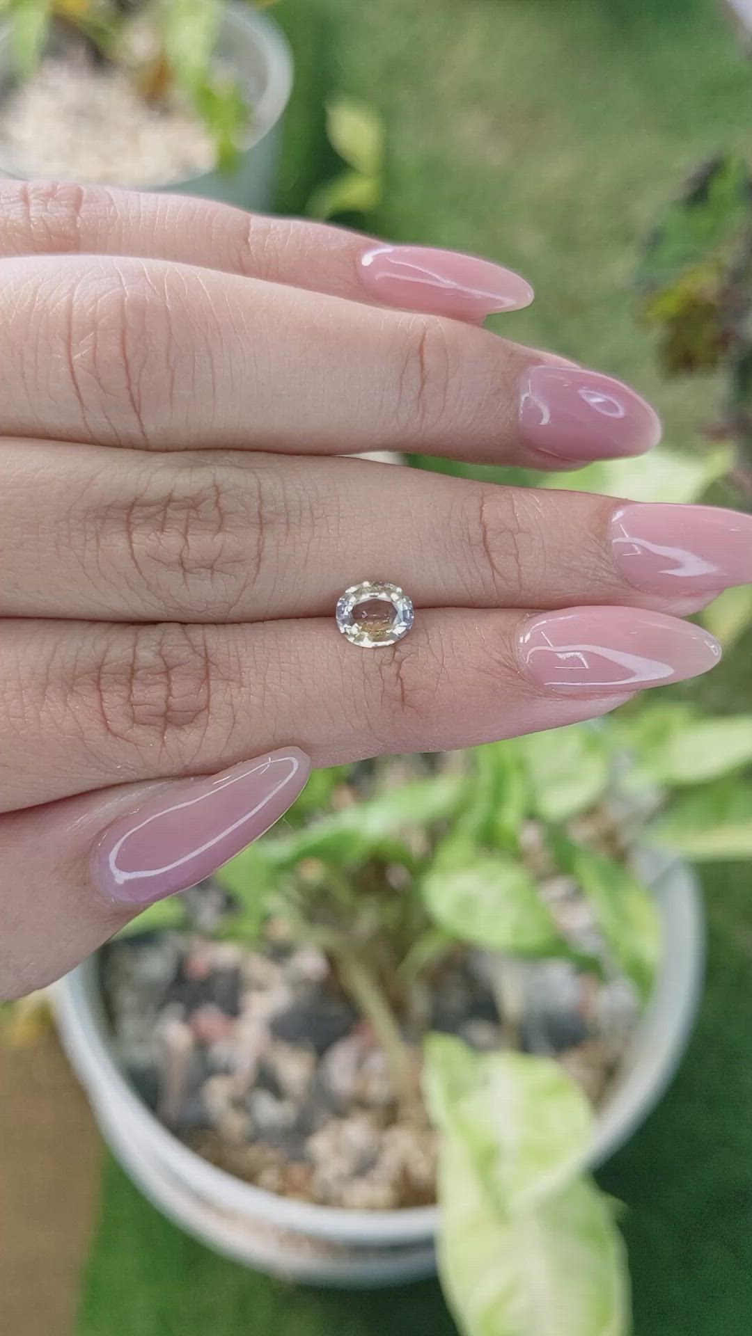 1.03 Ct. Bi Color Sapphire from Ceylon (Sri Lanka) Size Video