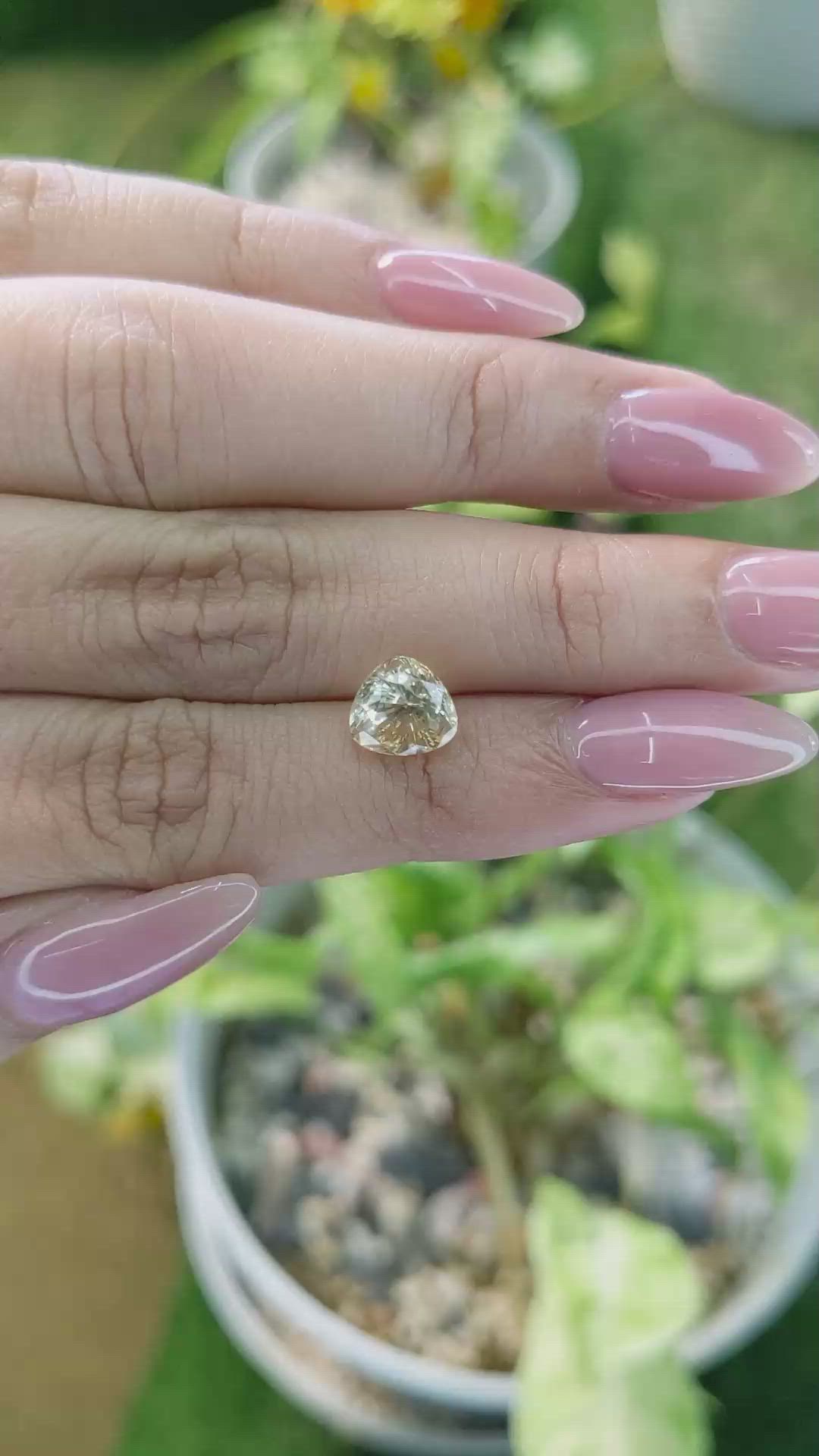 2.80 Ct. Yellow Sapphire from Ceylon (Sri Lanka) Size Video