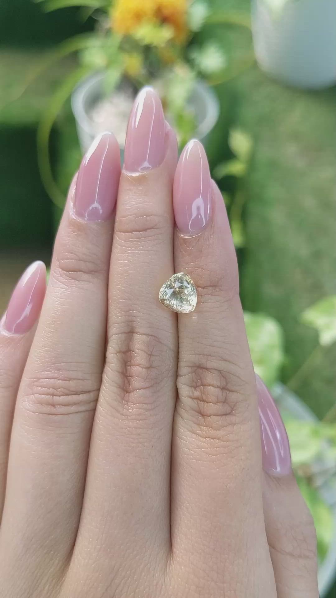 2.80 Ct. Yellow Sapphire from Ceylon (Sri Lanka) Size Video