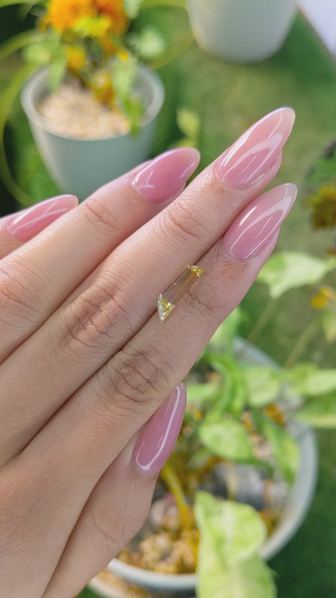 2.37 Ct. Bi Color Sapphire from Ceylon (Sri Lanka) Size Video