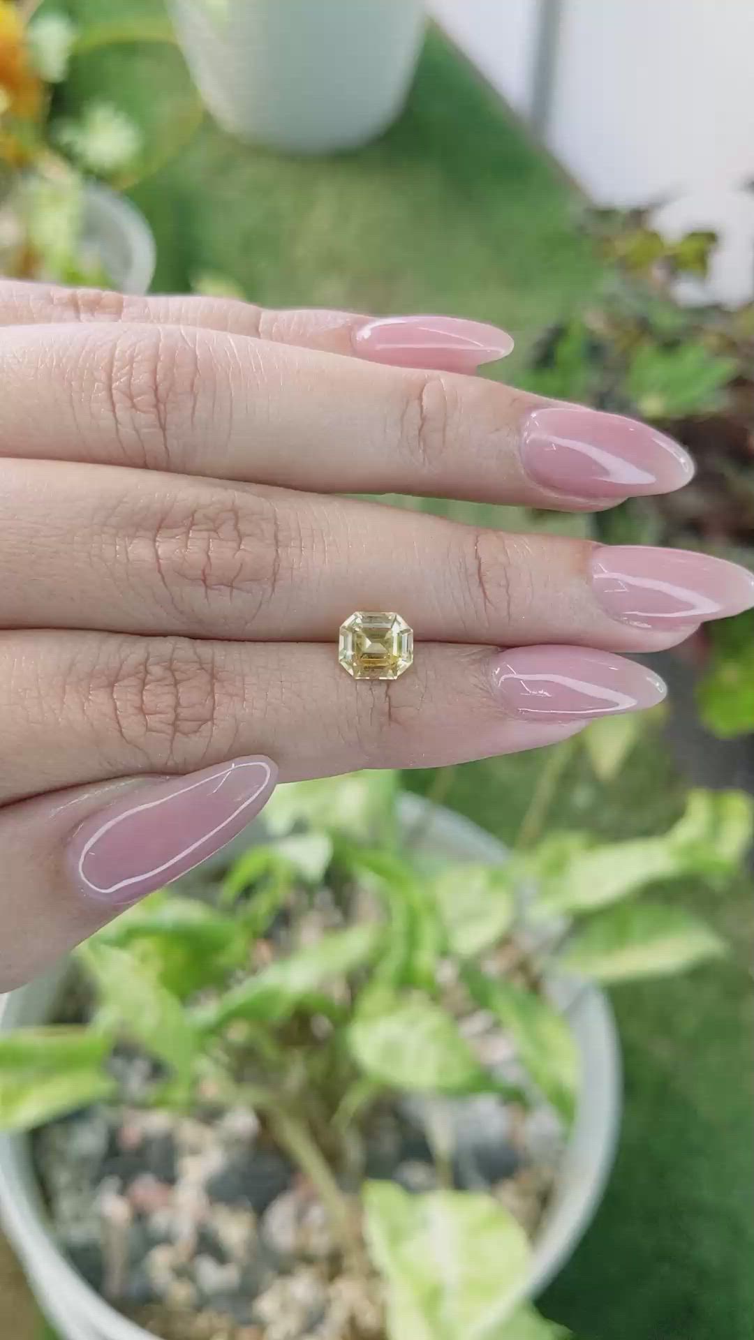 1.93 Ct. Yellow Sapphire from Ceylon (Sri Lanka) Size Video