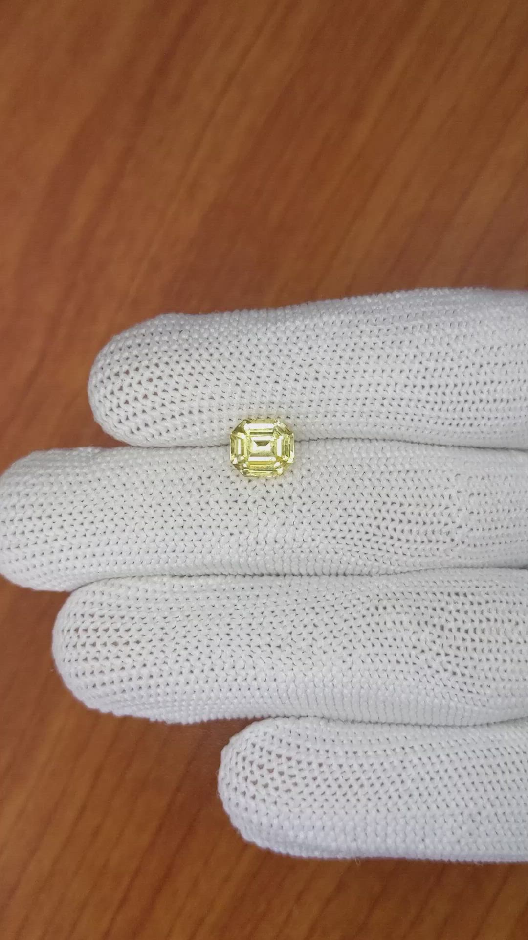 1.93 Ct. Yellow Sapphire from Ceylon (Sri Lanka) Size Video