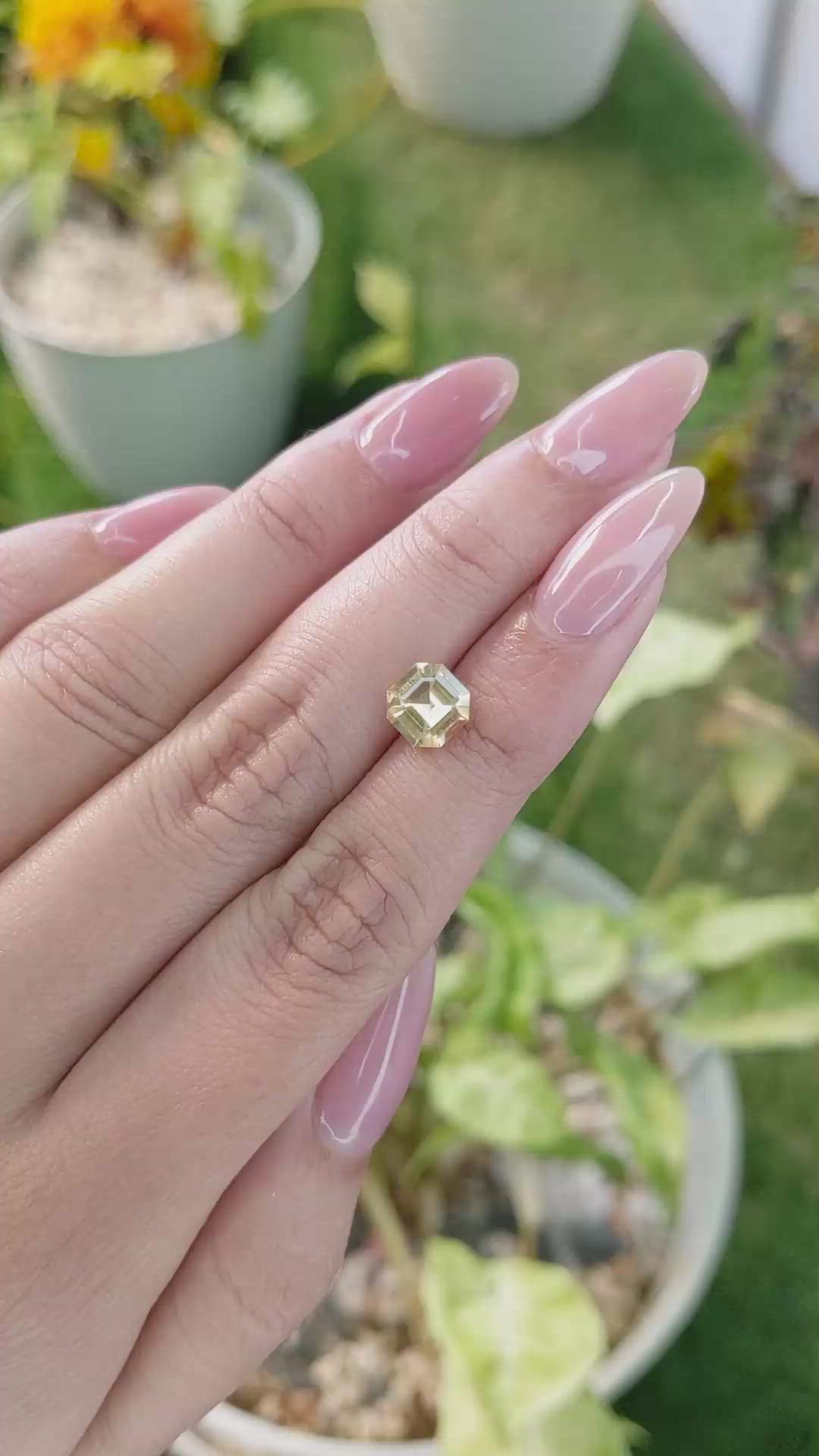 1.46 Ct. Yellow Sapphire from Ceylon (Sri Lanka) Size Video