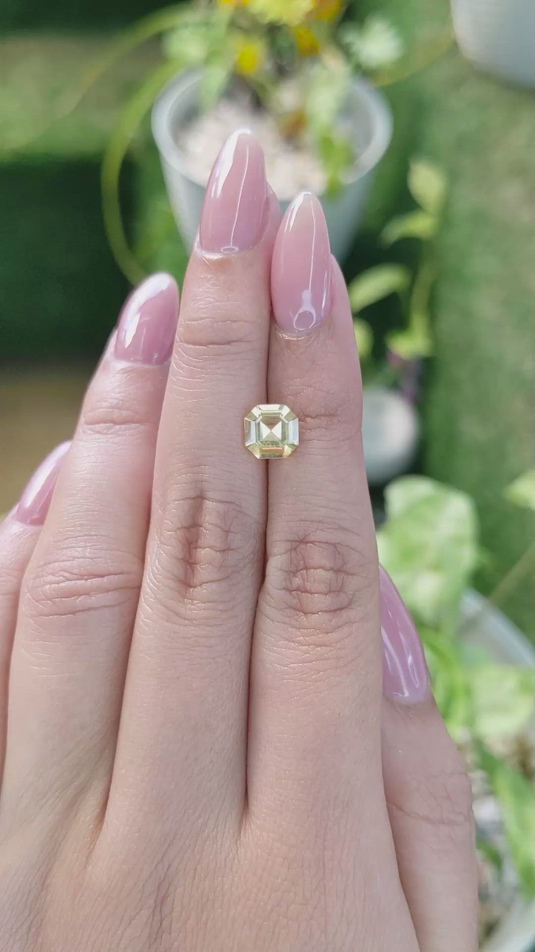 1.46 Ct. Yellow Sapphire from Ceylon (Sri Lanka) Size Video