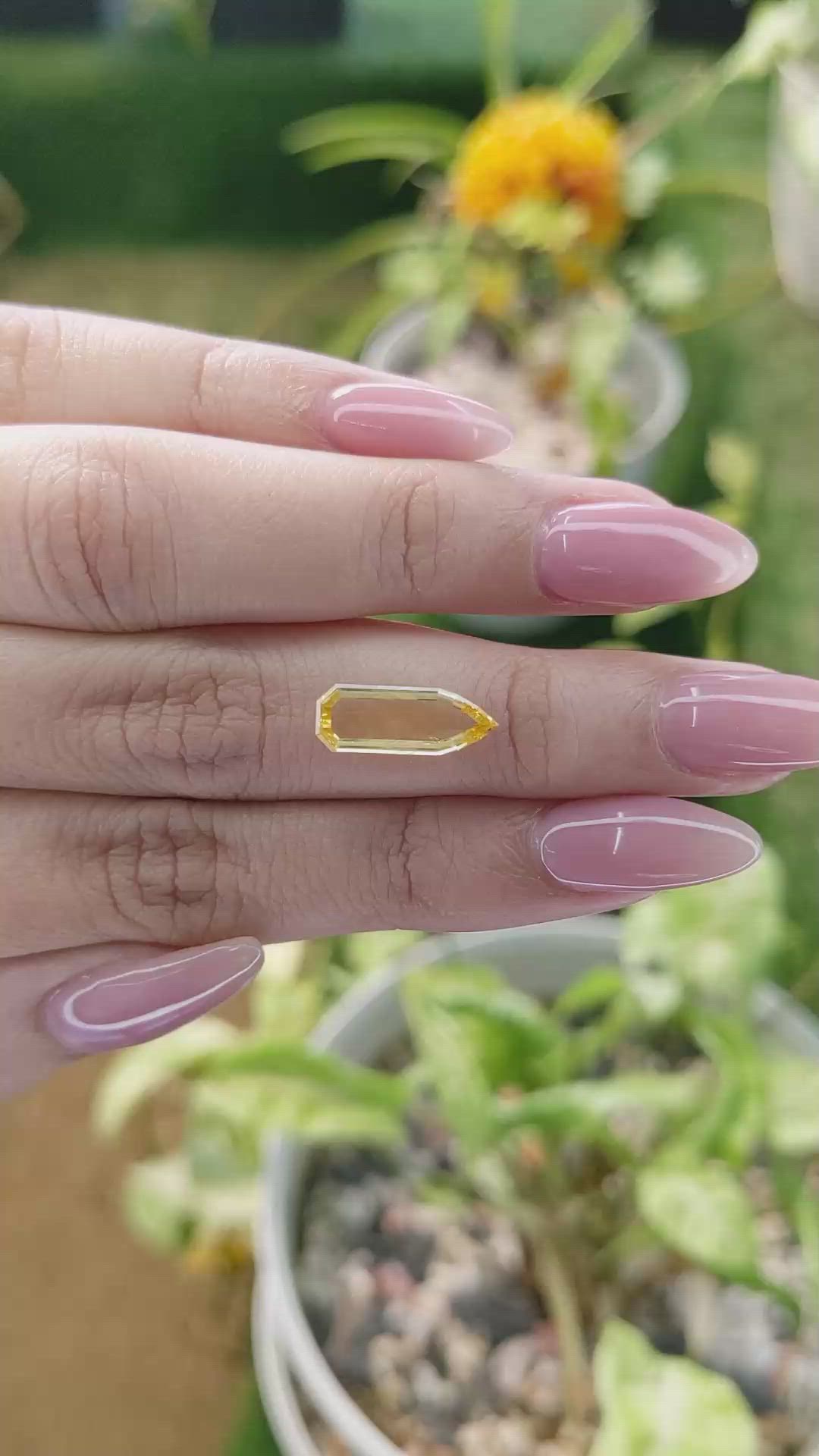 1.88 Ct. Yellow Sapphire from Ceylon (Sri Lanka) Size Video