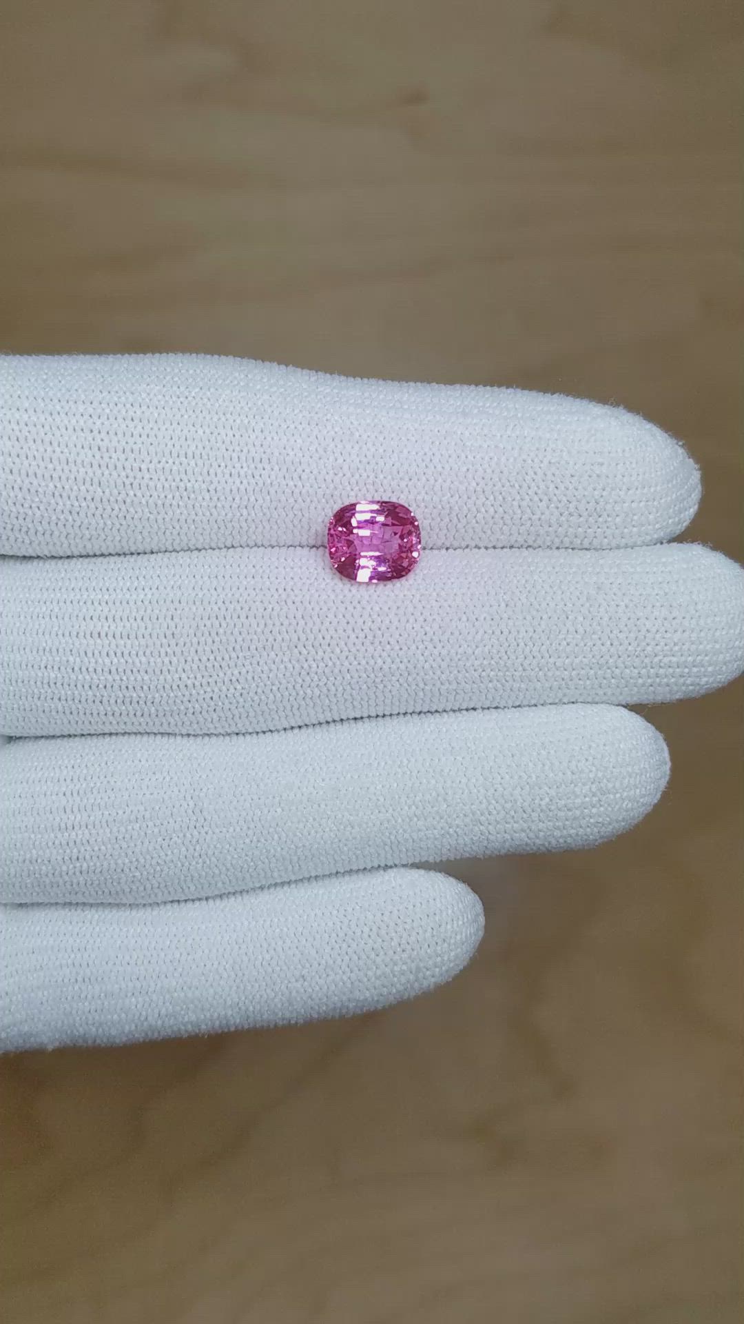 3.07 Ct. Pink Sapphire from Madagascar Size Video