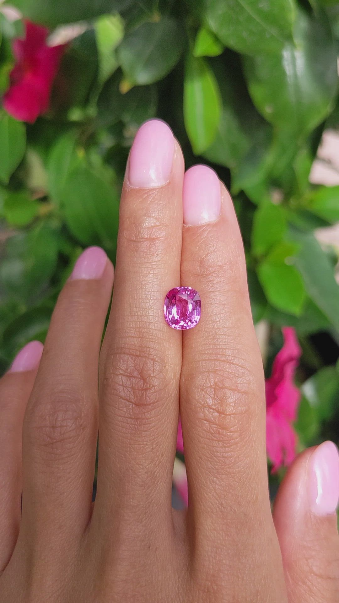 3.07 Ct. Pink Sapphire from Madagascar Size Video
