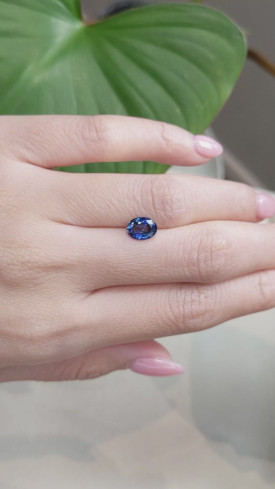 1.48 Ct. Blue Sapphire from Ceylon (Sri Lanka) Size Video