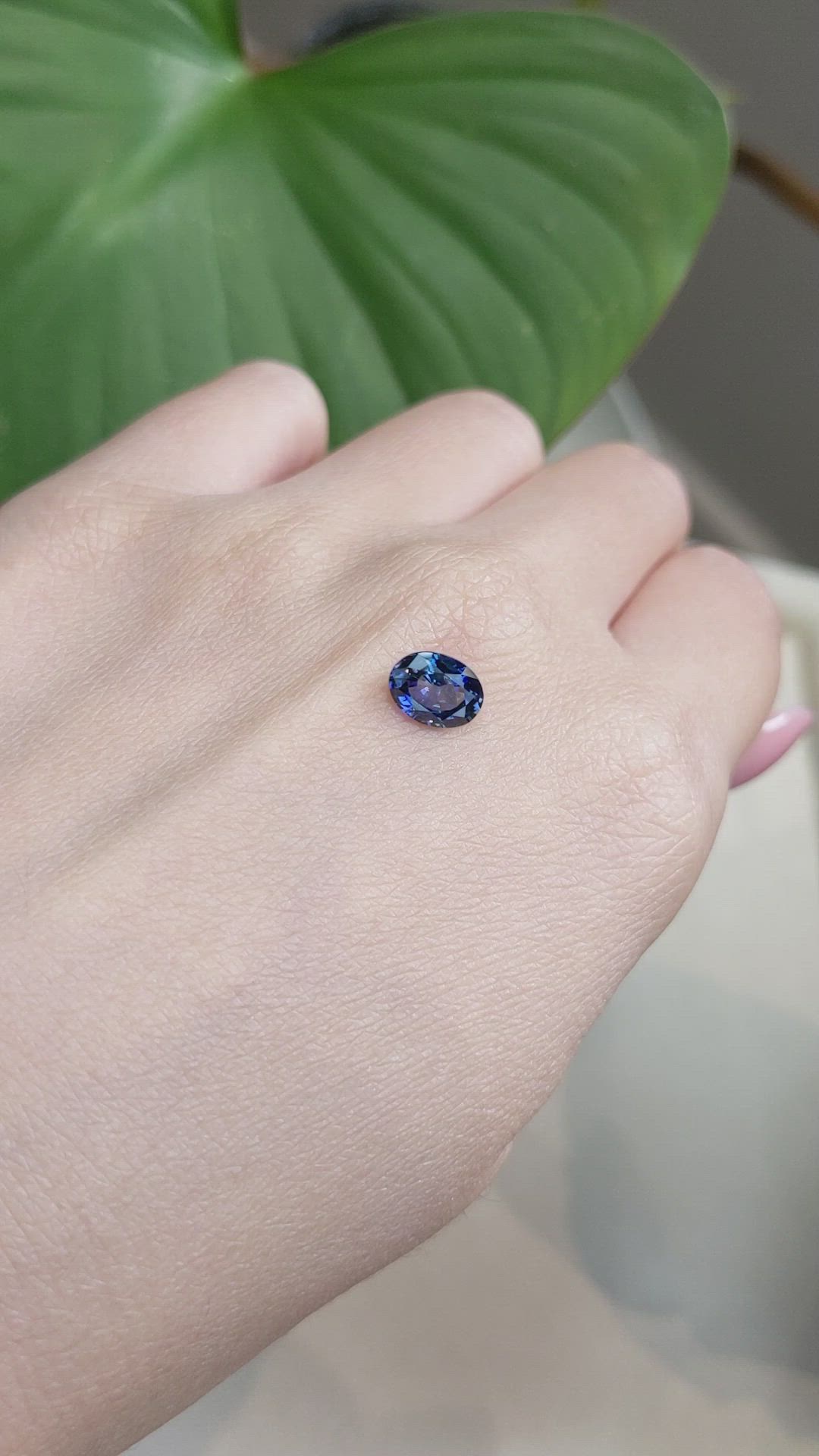 1.48 Ct. Blue Sapphire from Ceylon (Sri Lanka) Size Video
