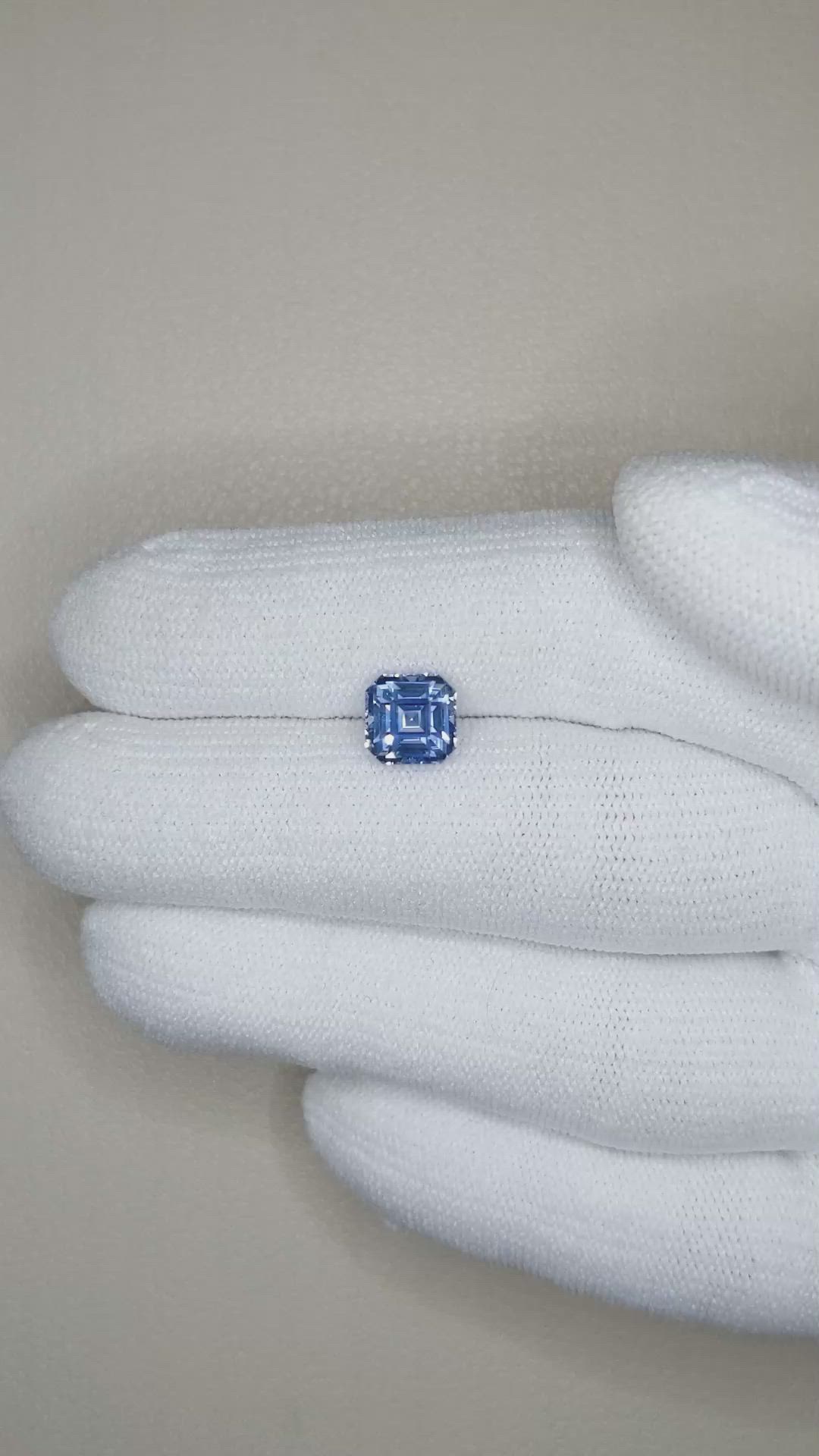 2.10 Ct. Blue Sapphire from Ceylon (Sri Lanka) Size Video