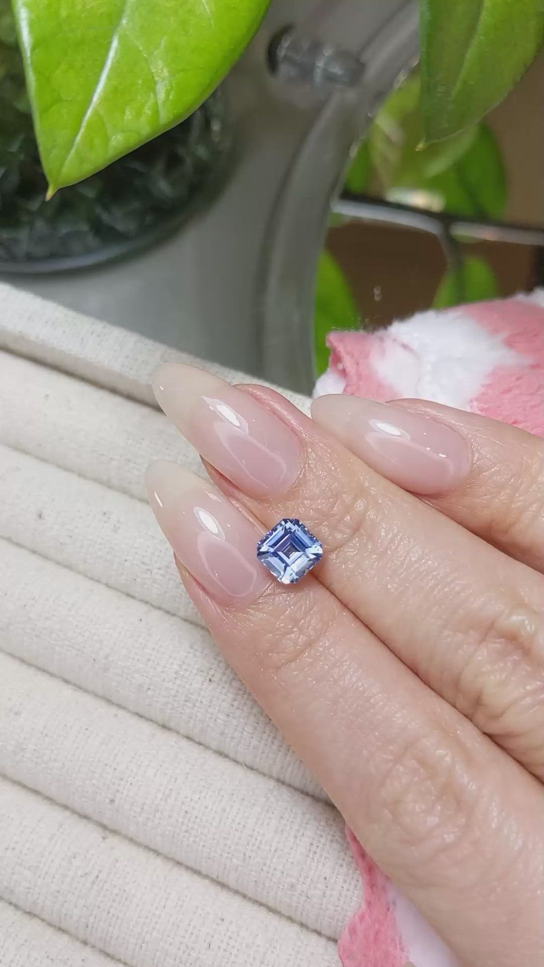 2.10 Ct. Blue Sapphire from Ceylon (Sri Lanka) Size Video
