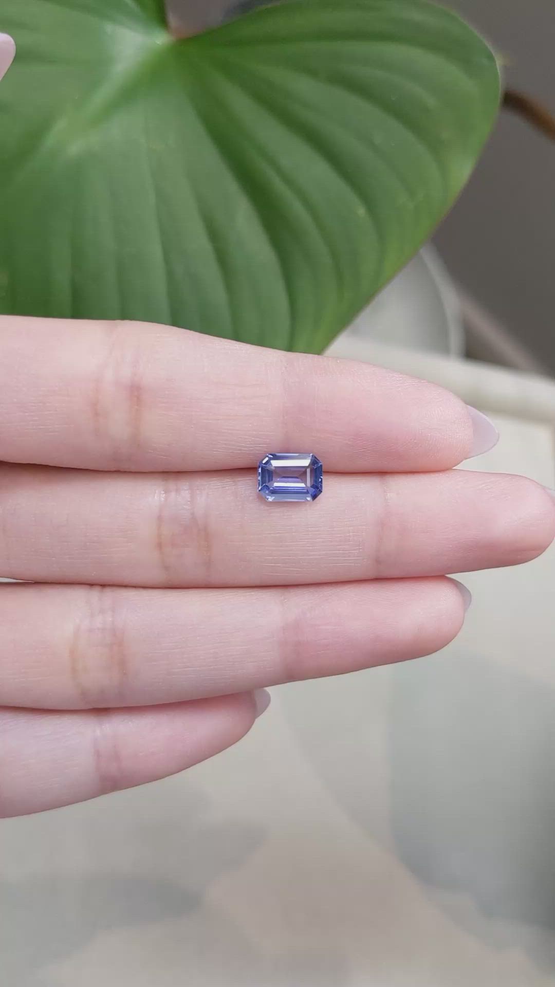 1.71 Ct. Blue Sapphire from Ceylon (Sri Lanka) Size Video