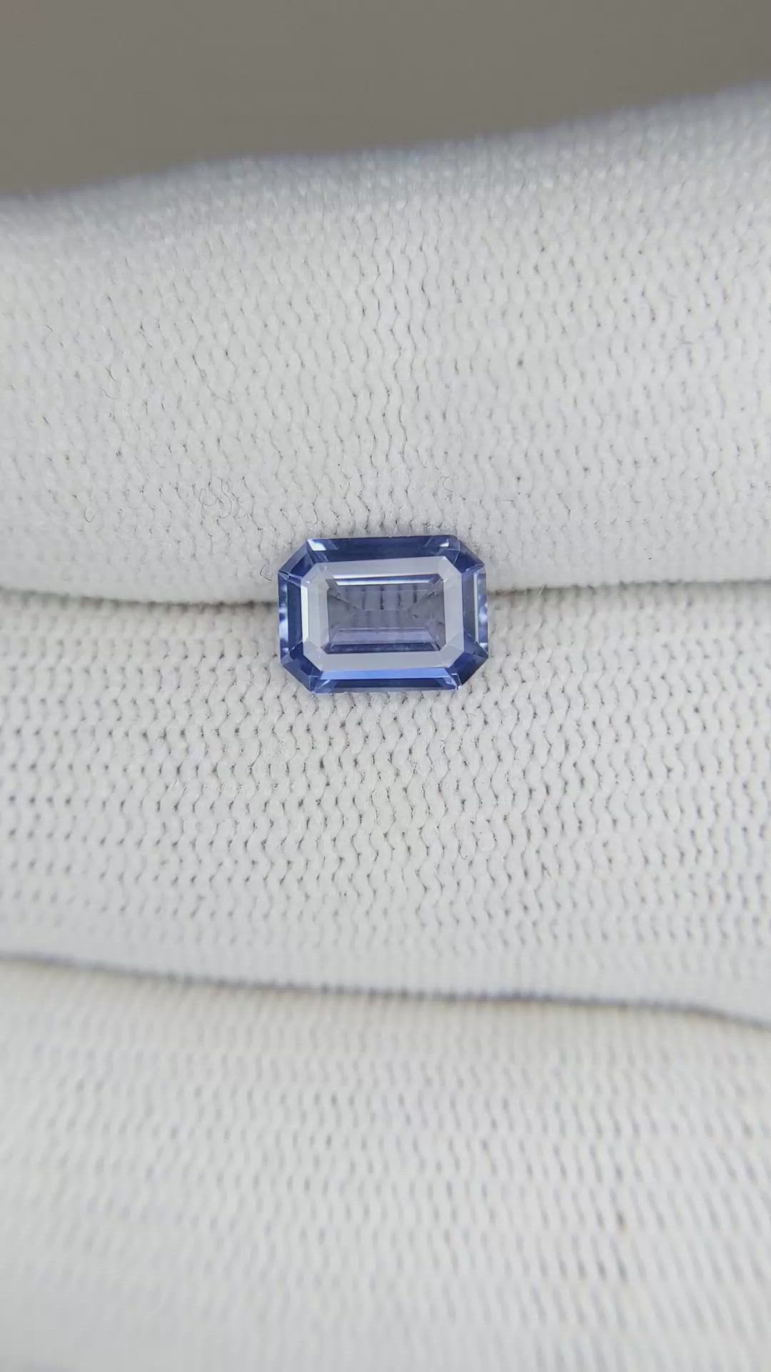 1.71 Ct. Blue Sapphire from Ceylon (Sri Lanka) Size Video
