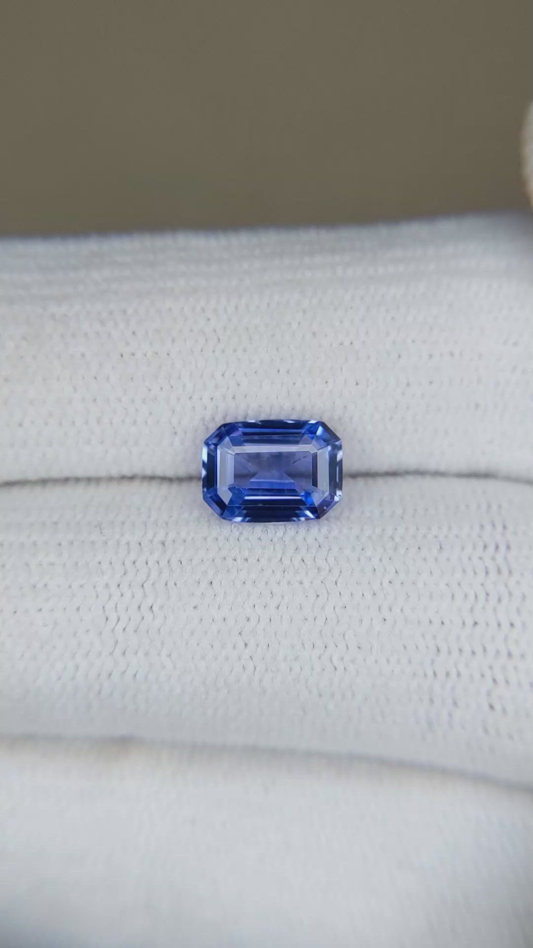 1.62 Ct. Blue Sapphire from Ceylon (Sri Lanka) Size Video