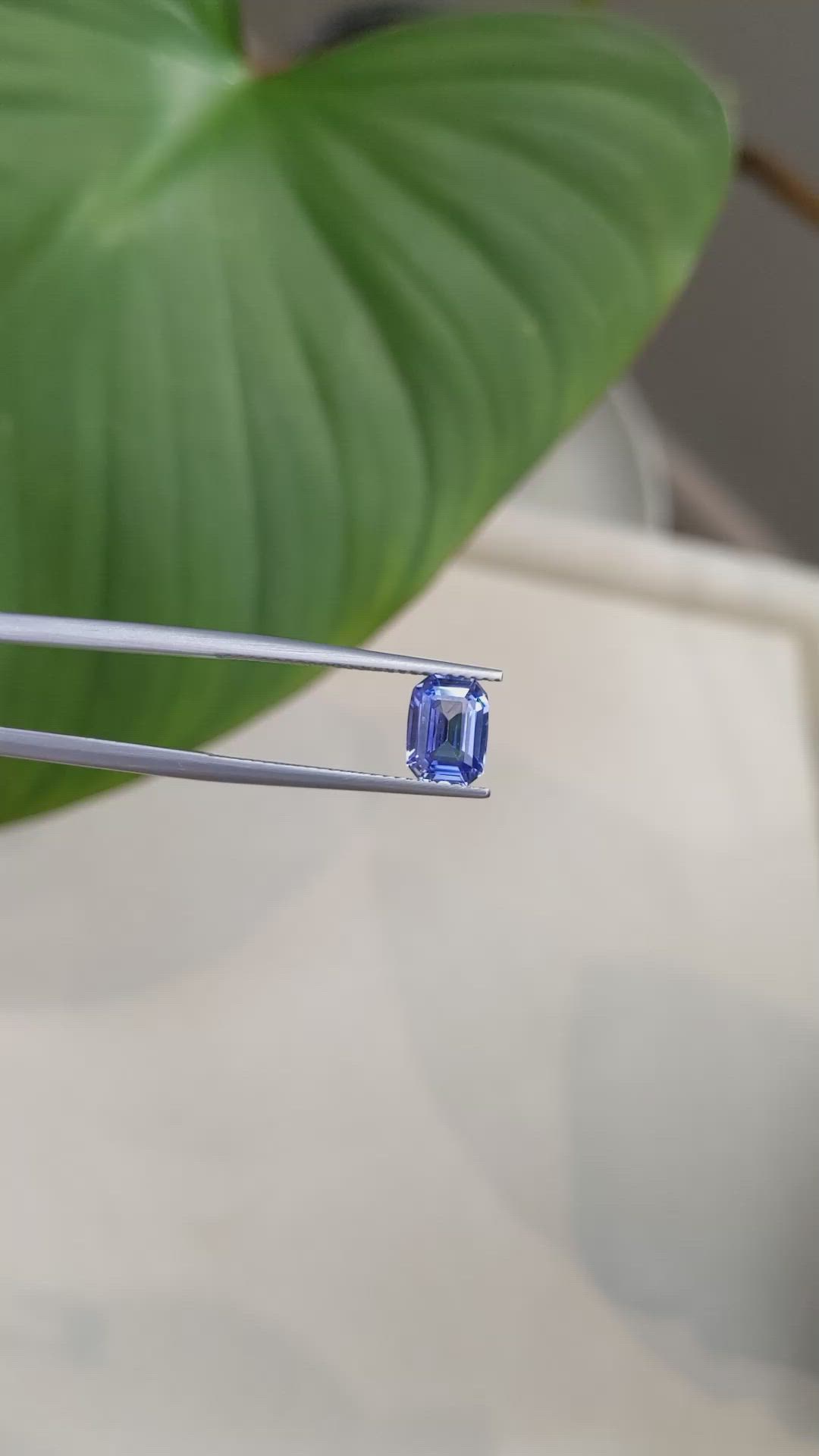 1.62 Ct. Blue Sapphire from Ceylon (Sri Lanka) Size Video
